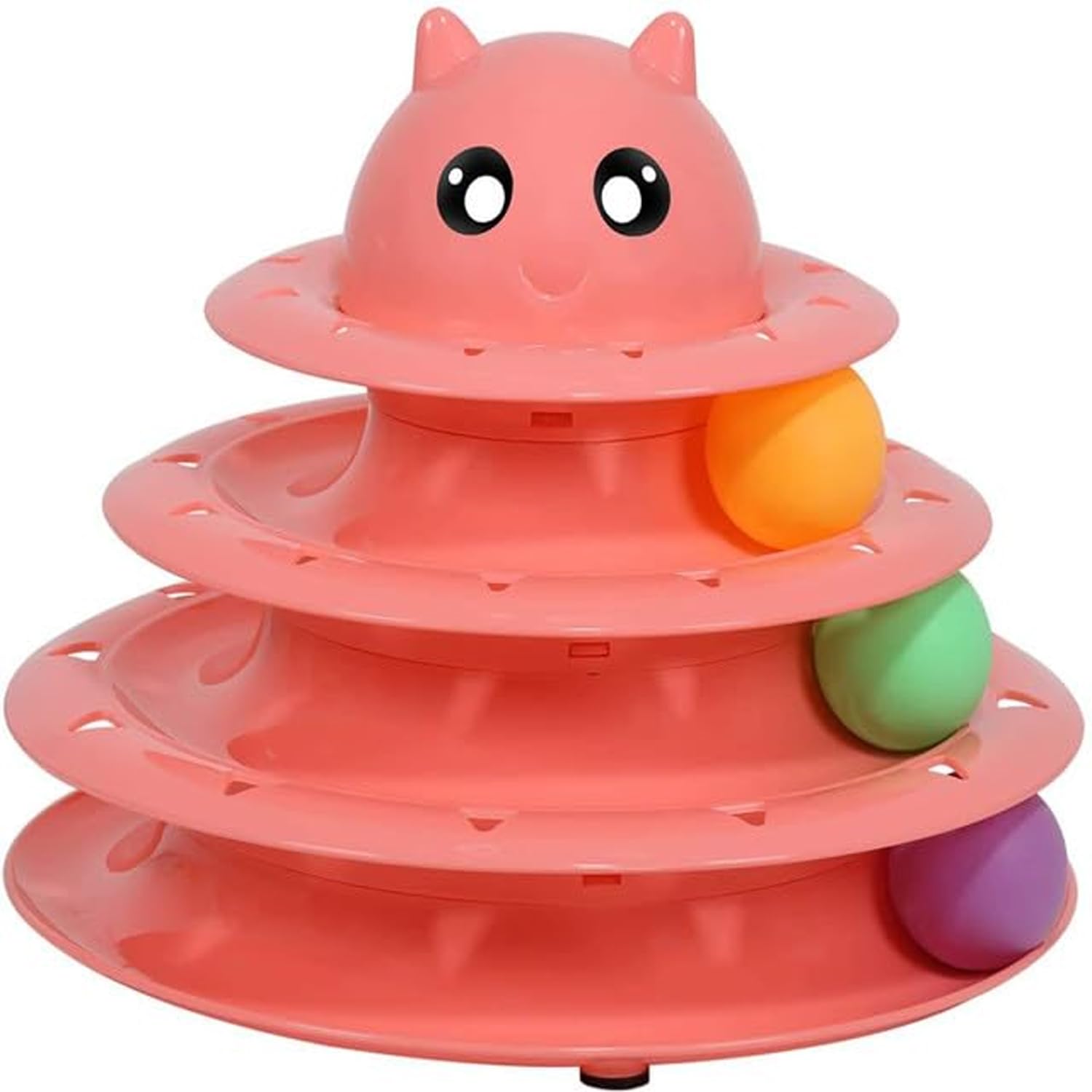 Cature Cat Toy Roller 3-Level Turntable Cat Toy Balls with Three Colorful Balls Interactive Kitten Fun Mental Physical Exercise Puzzle Toys. (B0C8DG8R82) Amazon Price History, Amazon Price Tracker