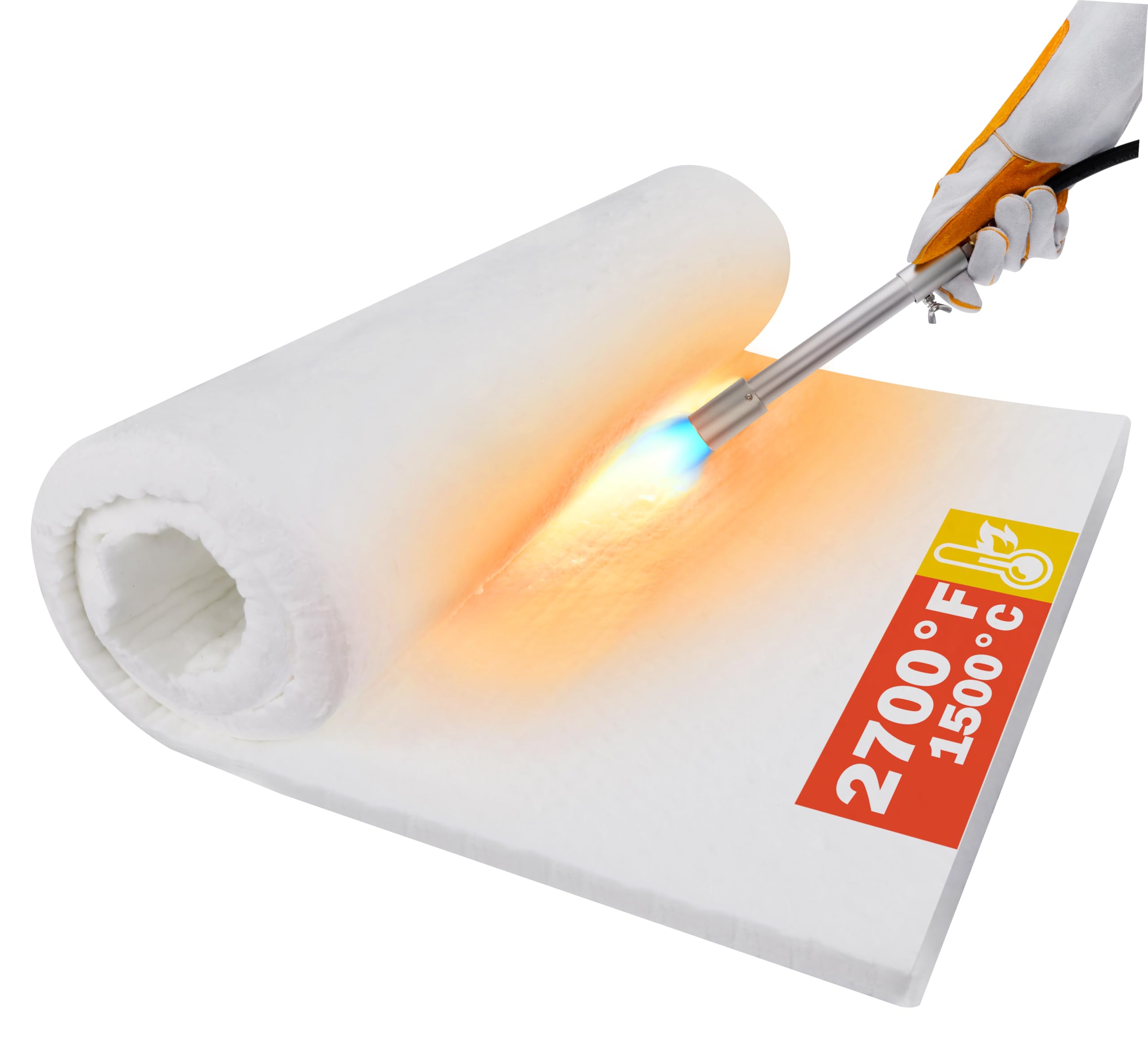 Keramikfaser-Decke 8,6x1,2cm - Hochtemperatur-Isolierung Für Ofen & Kamin