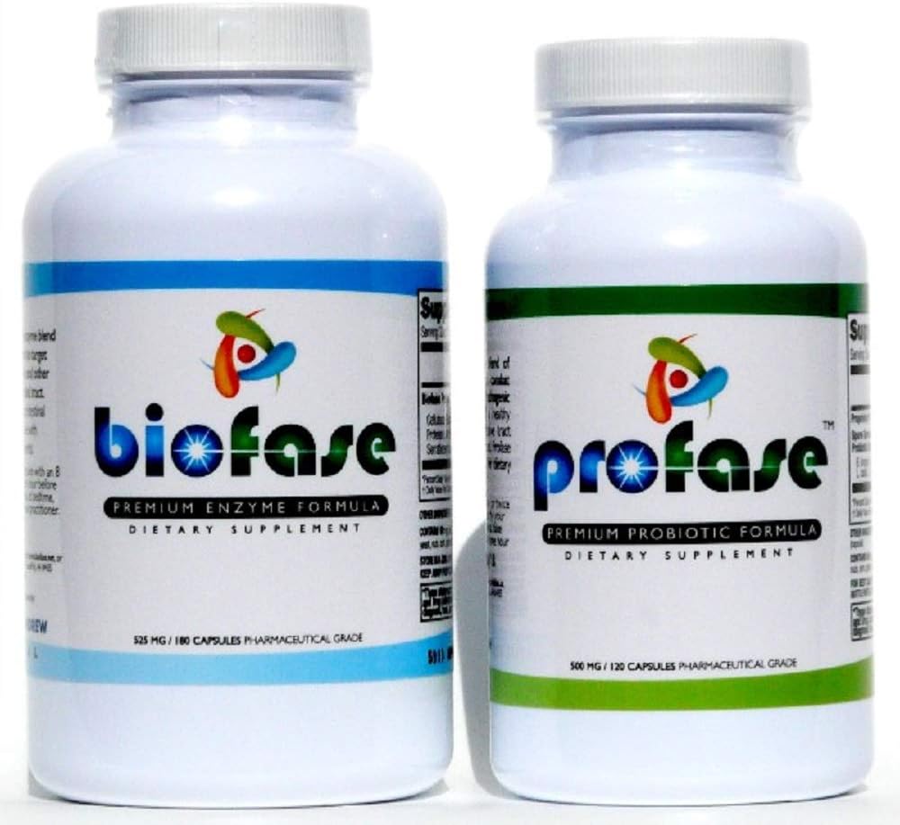 Biofase Enzyme & Profase Probiotic Kit - Biofilm Defense, Supports Healthy Digestion & Your Flora Balance - Large Kit