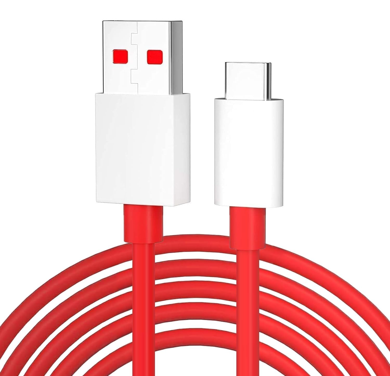 Sounce 80W Charging Cable USB to Type C Warp Charger SuperVooc/Dash Fast Charge Cable for Oneplus 11,11R,10 Pro,10R,10T,9RT,9R,8R,8T Charge Cable for 6/6T/7/7T,Nord,Ce2 Lite 5G,Ce 3 5G, Red - 2 Meter-picture-22