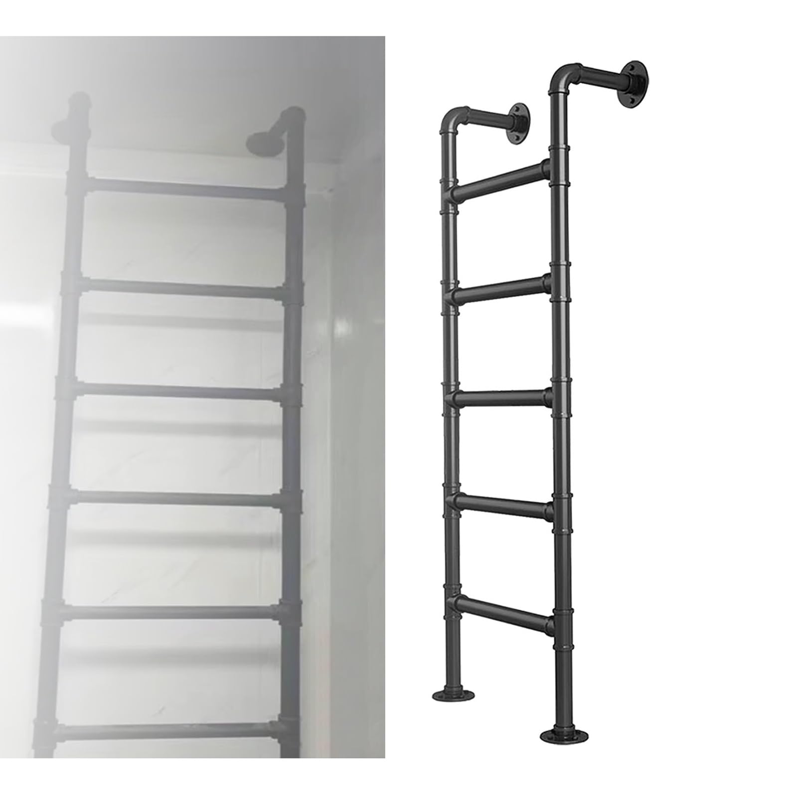 IEOWY Loft Bed Ladder for Attics and Exits, Versatile Fire Escape Solution for Basements, RVs, and Patios