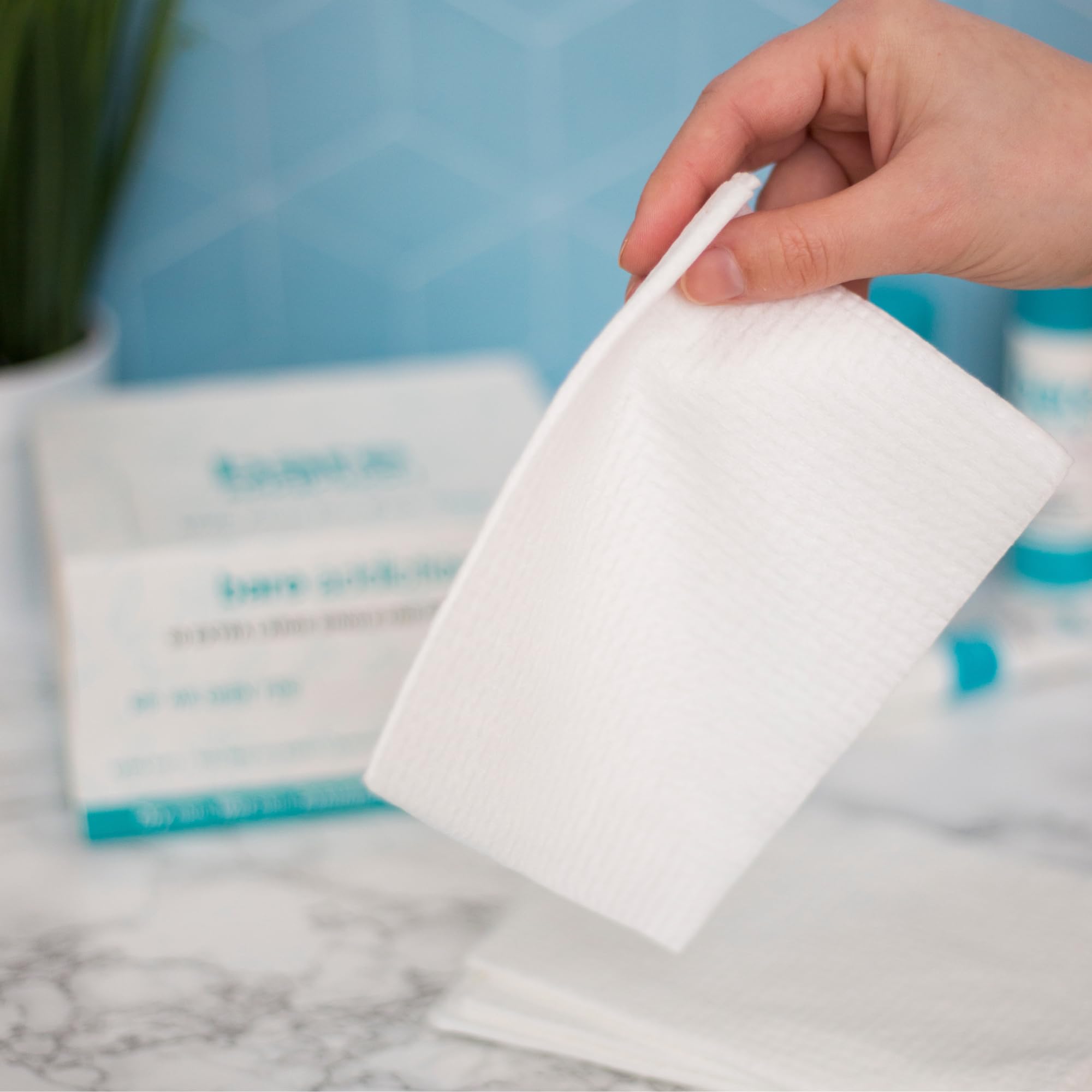 Bare Addiction 30 XL Clear Face Fresh Towels, Hygienic & Eco-Friendly Face Towels For Acne Prone & Sensitive Skin - Image 3