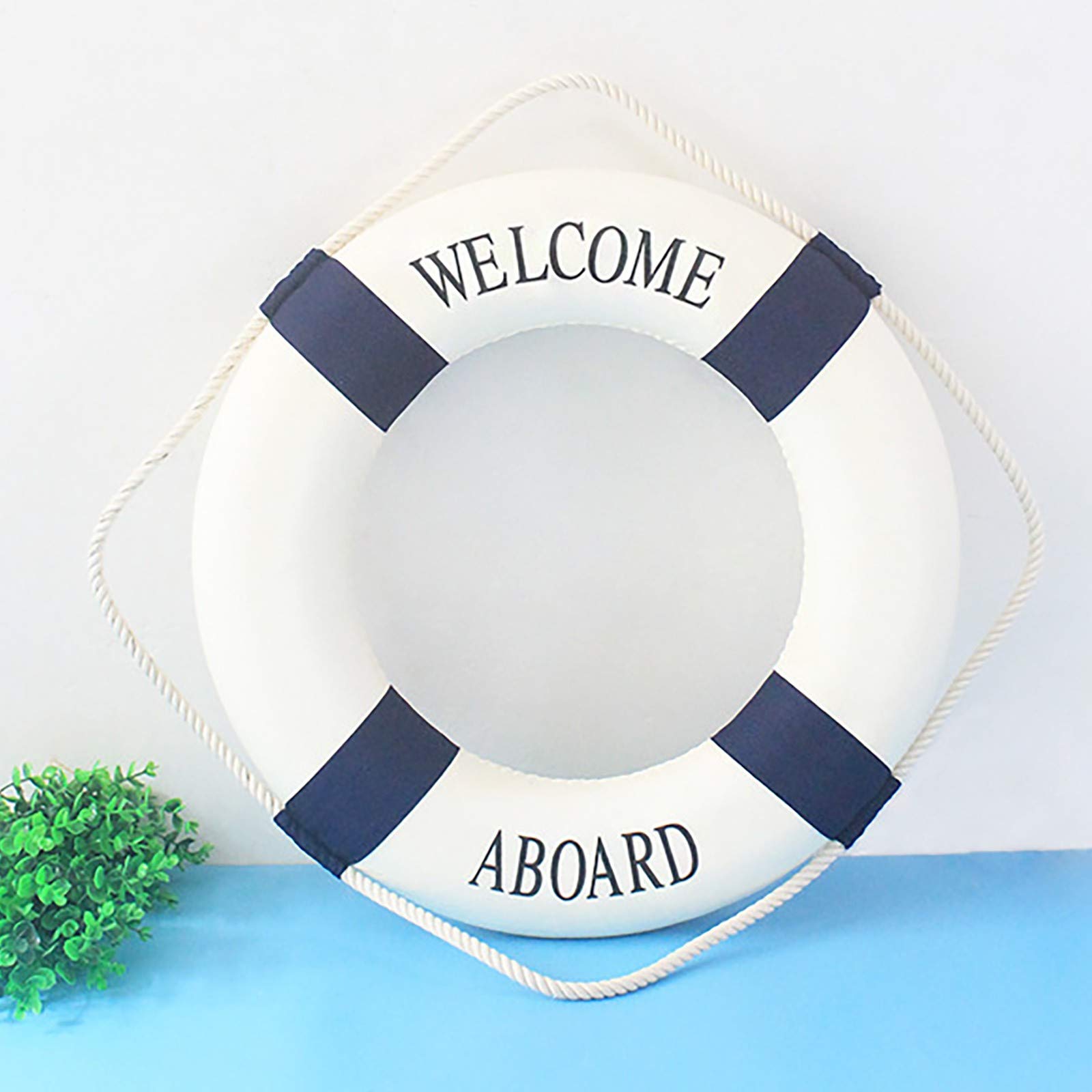 2 Stück Rettungsring Wanddeko – Großer Durchmesser, Mediterraner Stil, Wasserfest