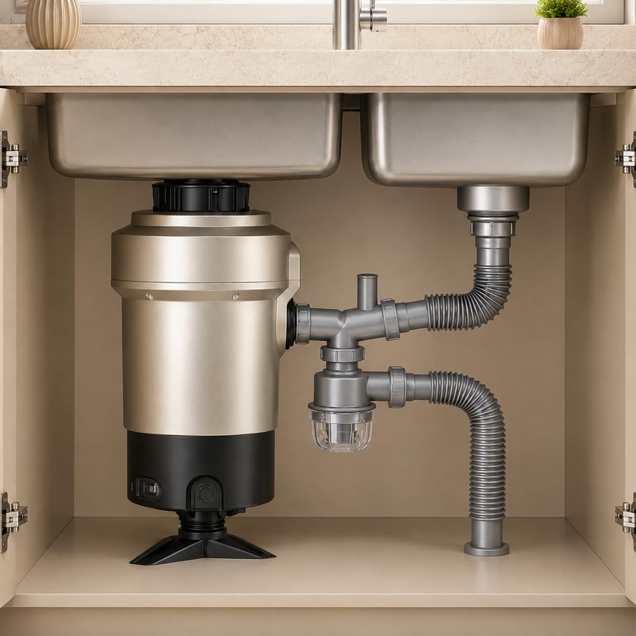 Kit Scarico Lavello Doppia Vasca per InSinkErator Premium 700 EC