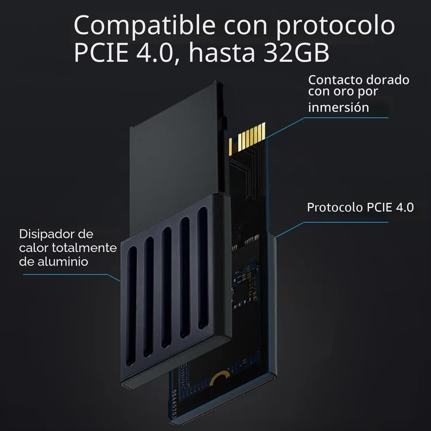 Tarjeta de expansión de almacenamiento de 512 GB NVMe Unidad de estado sólido SSD para Xbox Series X|S