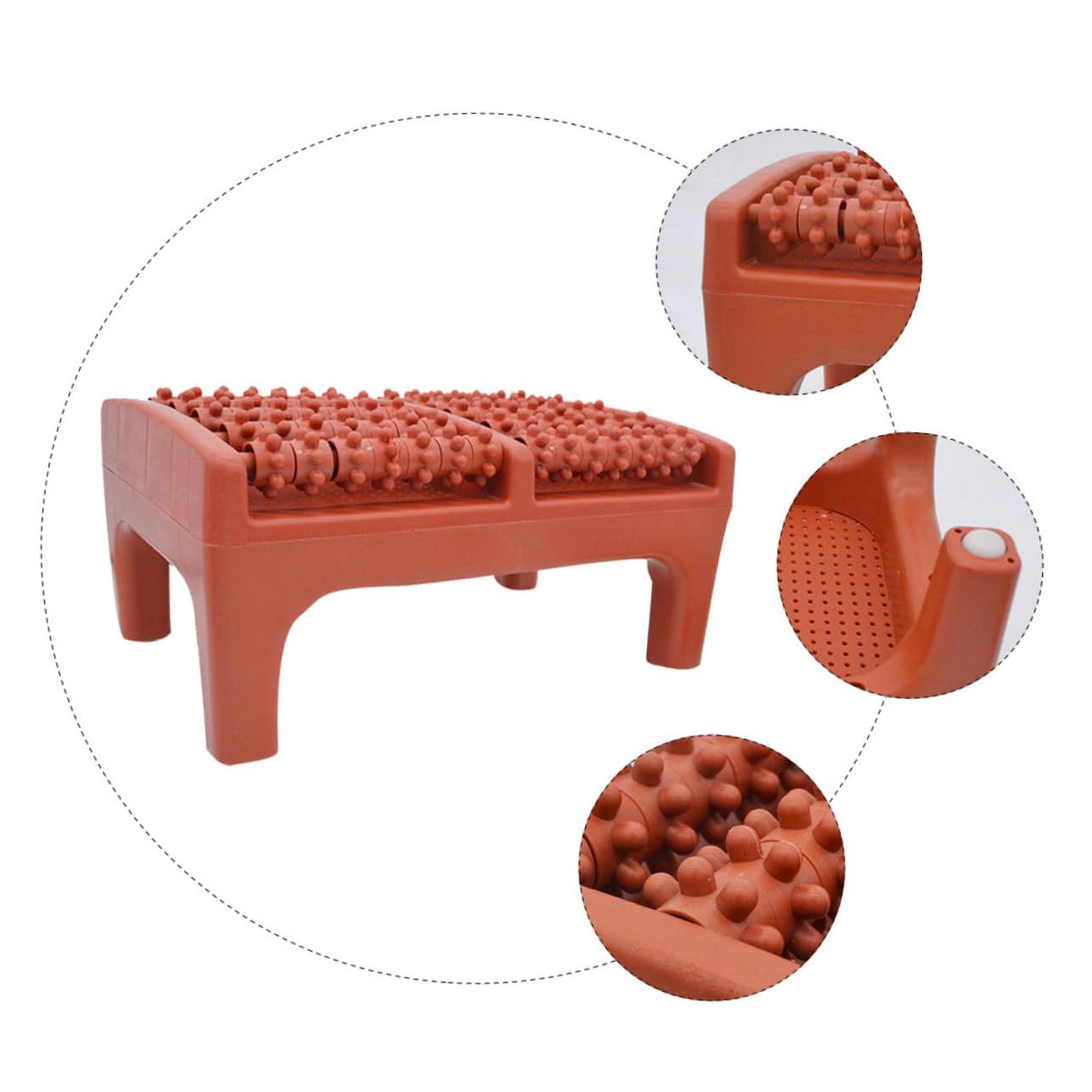 2 Stück Fußmassageroller mit Ergonomischem Design Praktischer Massagehocker für Fußreflexzonen Fördert die Durchblutung und Lindert Muskelverspannungen für Zuhause