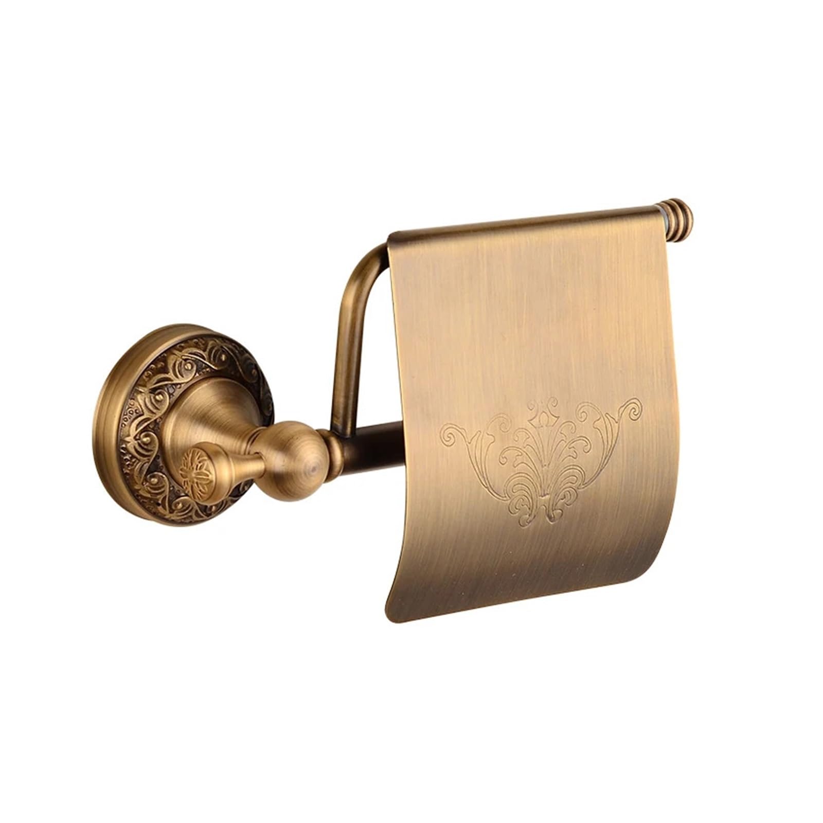 Brass Toilet Paper Holder, Brushed Brass Toilet Roll/Bathroom Tissue Holder 1/2 pcs(2)