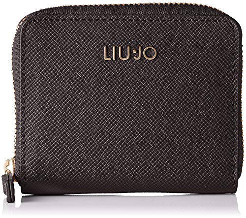 Preisvergleich Produktbild Liu Jo Damen Manhattan Geldbörse, Schwarz (Nero), 2x9.5x11 cm