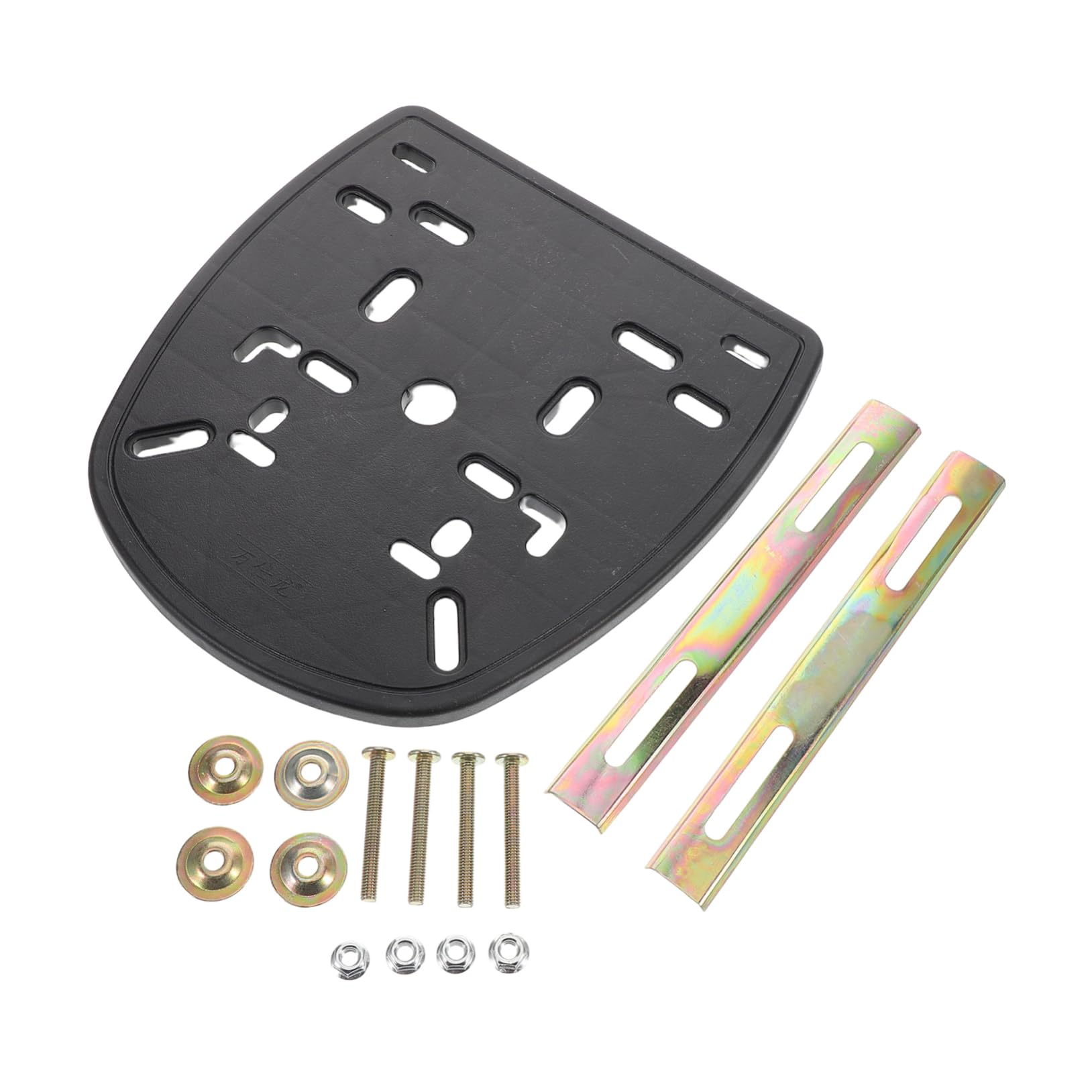 Placa Base Tornillos Fijos para para Caja Trasera de Motocicleta Diseño Reforzado y Tiras Antideslizantes Soporte Resistente y Seguro