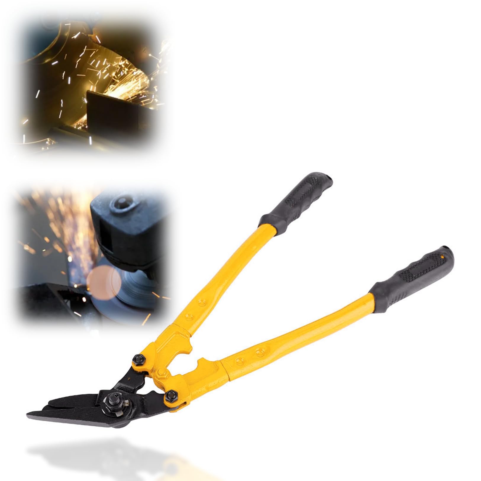 Cortador de flejes de acero resistente de 450 mm/18 pulgadas de acero cromado n. 60 cortadora de fleje cortador de cables, cuerda de alambre, para 32 mm de Reggiatura