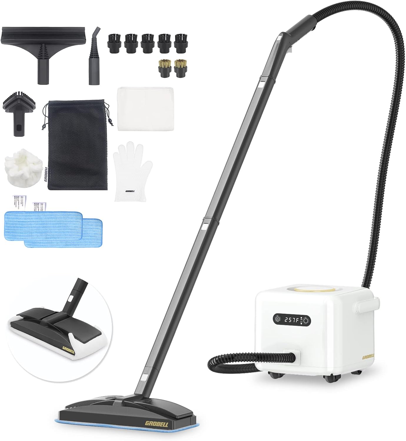 [Refurbished] GROBELL Steam Cleaner Carpet and Upholstery Swift Vapore