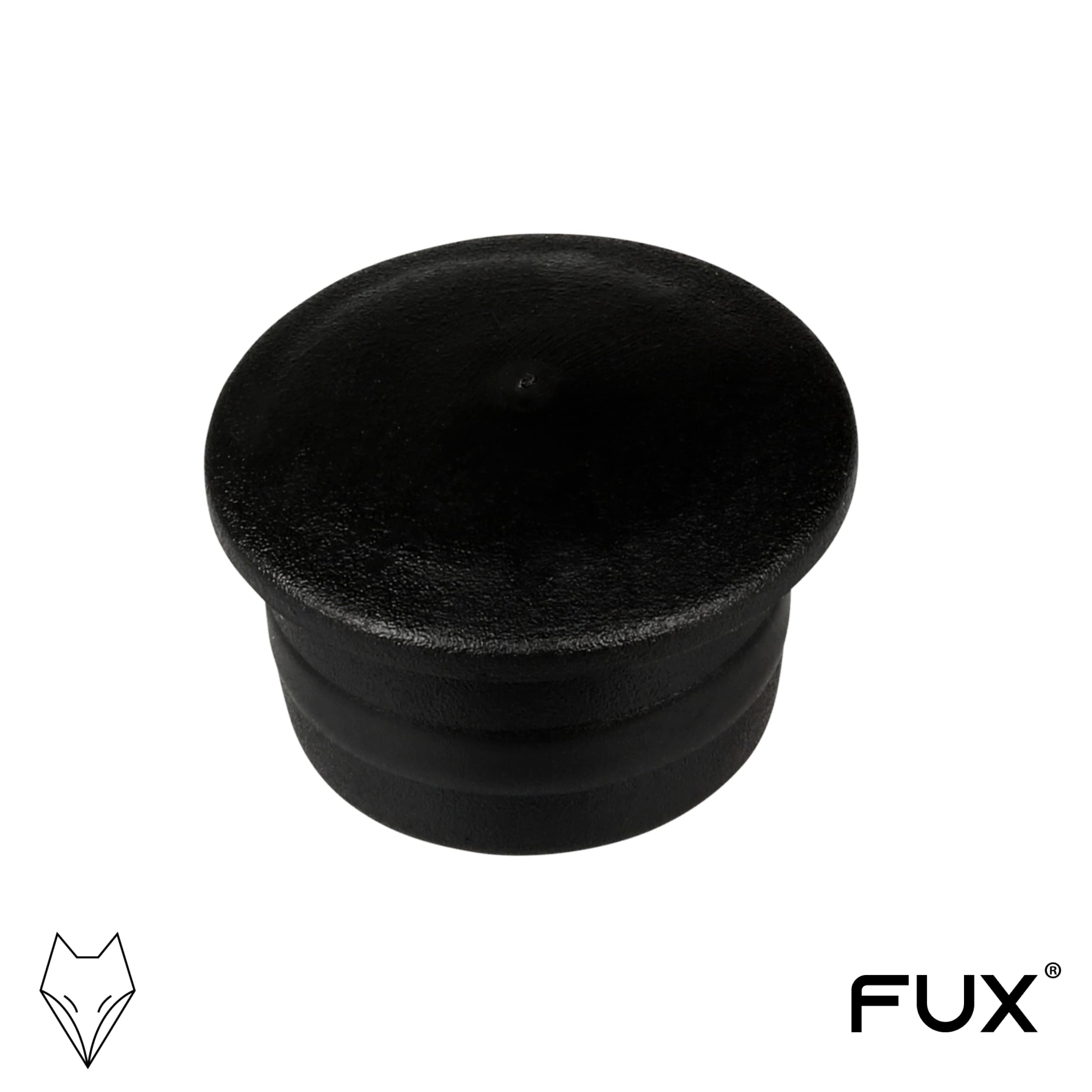 Set di 50 tappi per fori di perforazione, diametro asta: 4,4-20,5 mm, copriforo mobili, tappo in plastica, otturatore per buco, bocca, tappo nero, 7,0 mm