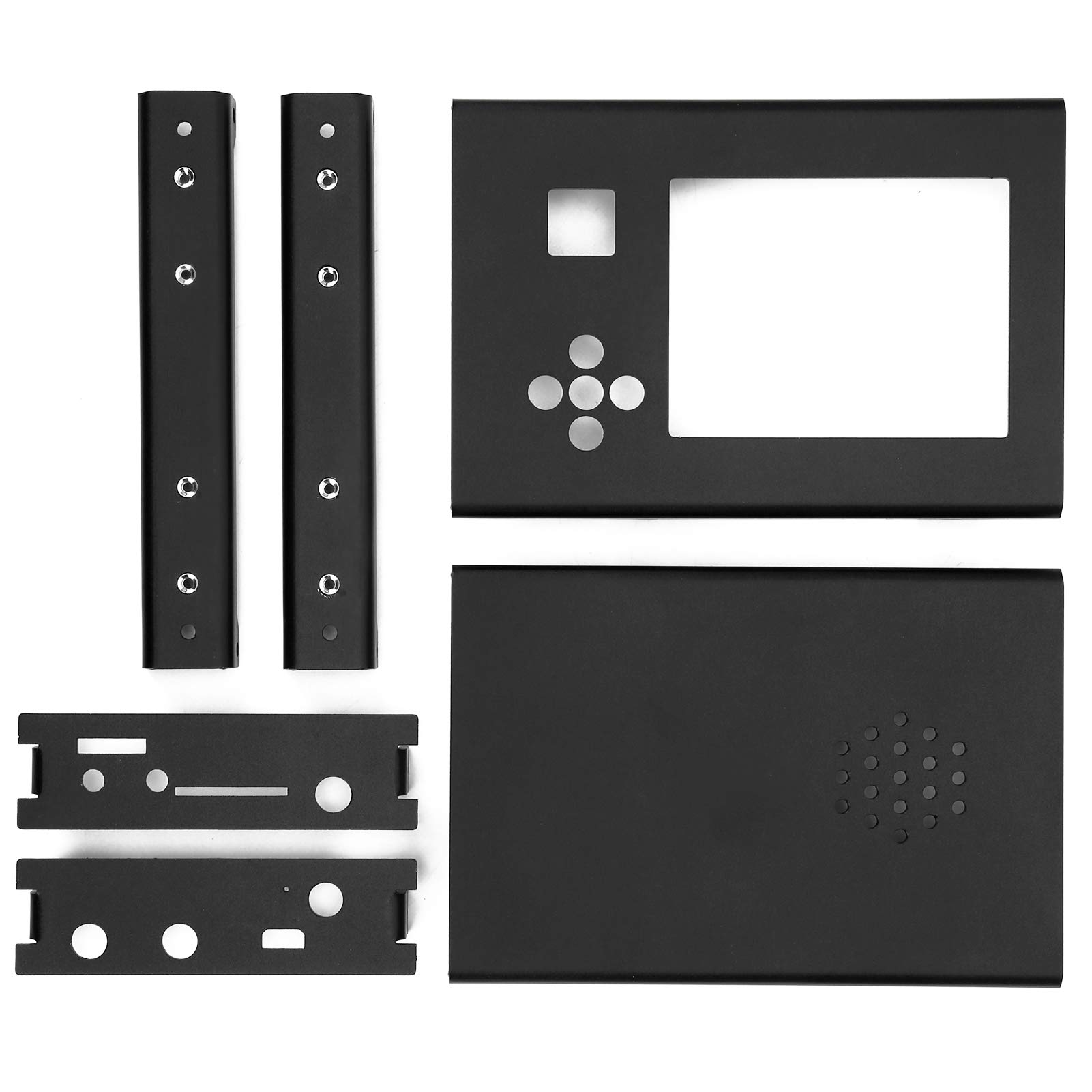 Portapack H2-Gehäuse, Hackrf One Portapack H2-Gehäuse, Projektboxen für Elektronik, Aluminiumlegierungsgehäuse, Aluminiumgehäuse, Projektbox, schwarzes Metallgehäuse für
