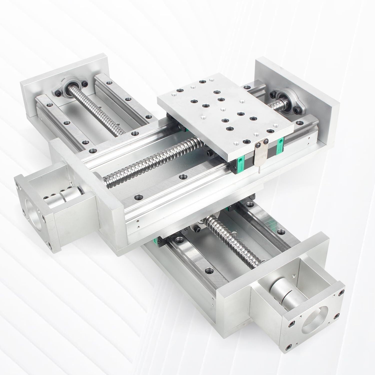 Attuatore lineare CNC larghezza 150 mm, corsa 400 mm, assi X Y Z, tavola scorrevole incrociata con vite a ricircolo di sfere SFU1605, supporto motore e 2 finecorsa
