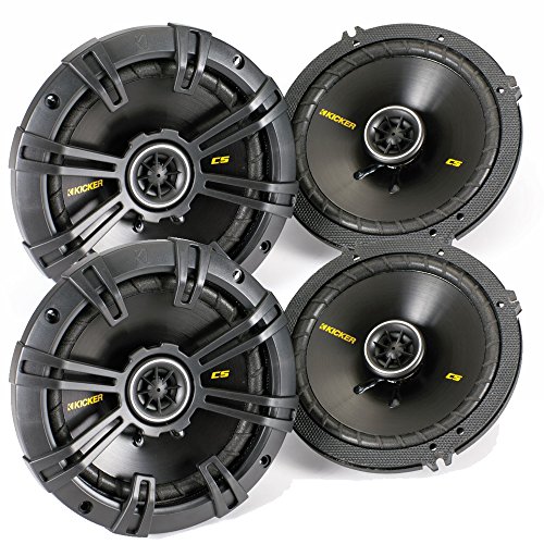 Kicker 40CS654 6.5-Inch 600W 2-Way Coaxial CS Series Speakers (2 Pairs)