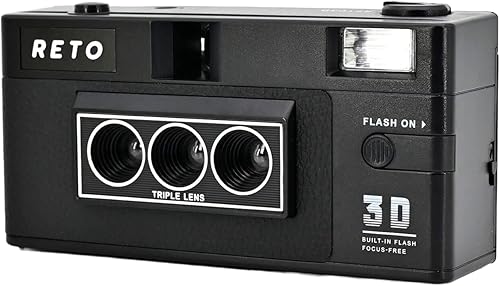 Miniatura 2 de R eto Reto3D 1.378 in 3D Cámara de película - Retro Lenticular 3D Efecto Boomerang Cámara