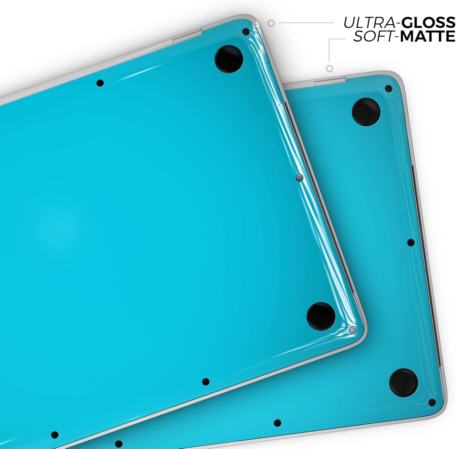 DesignSkinz - Solid Turquoise Blue - Full-Body Wrap Protective Decal Skin Kit Compatible with MacBook 13" Pro M1 (A2338)