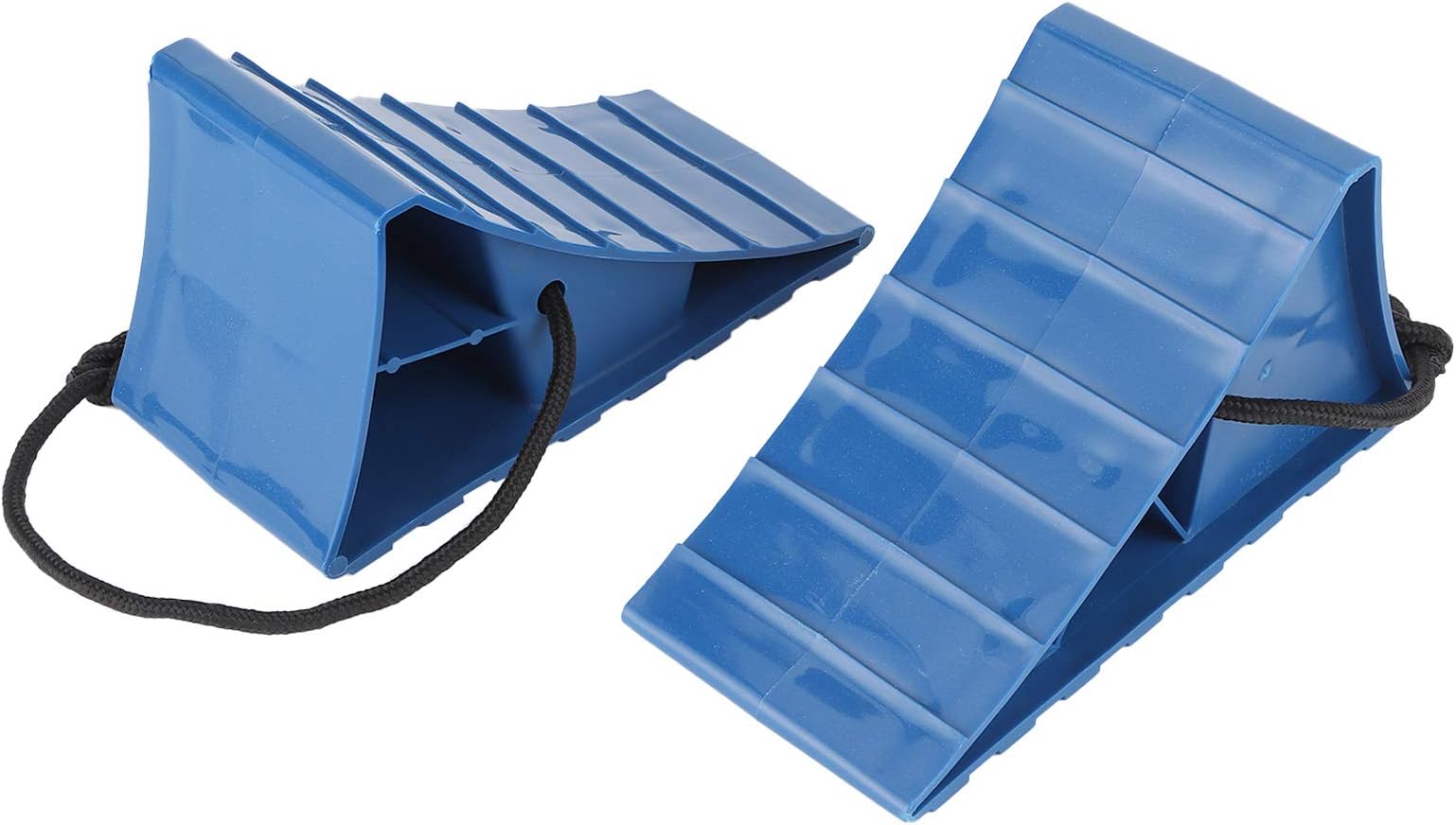 Tire Stop Block, 2pcs Portable Parking Accessories Rubber Wheel Tool Chock Anti-Slip for Car Trailers Caravans Motorcycle