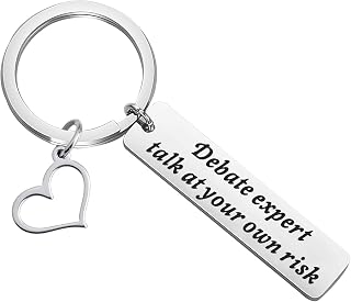 Funny Debater Keychain Speech and Debate Team Gifts Debater Gifts for Debater