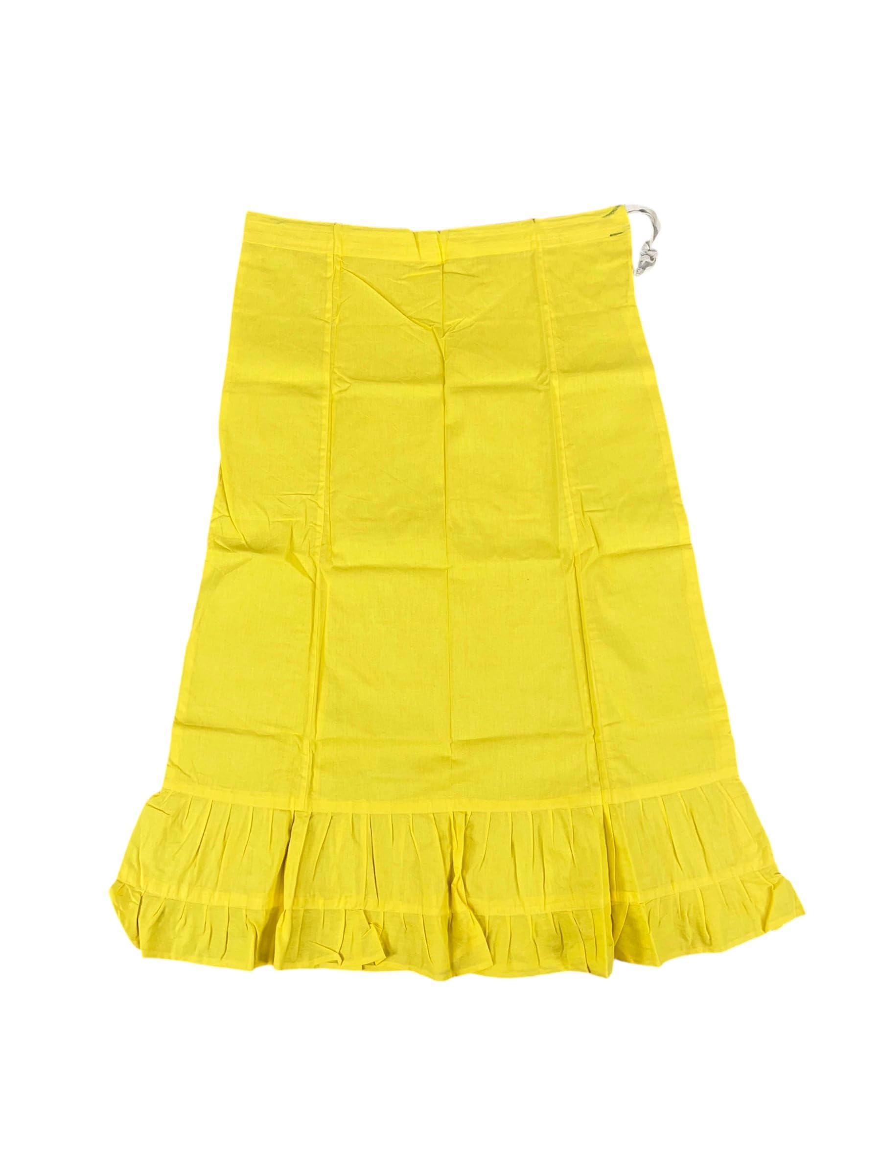 Belizs Women Pure Cotton Saree Shapewear Petticoat, Saree Shapewear for Women, Shapewear Dress for Women (in, Alpha, 2XL, Lime)-image-36