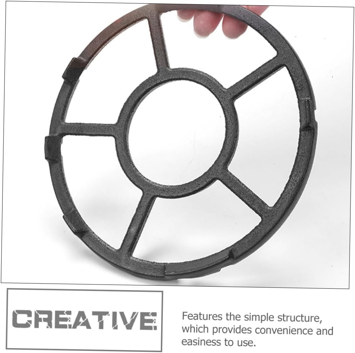 2pcs Wok Ring for Gas Stove Iron Rack for Pot Gas Stove Top Covers Multi-functional Pot Holder Skid-resistant