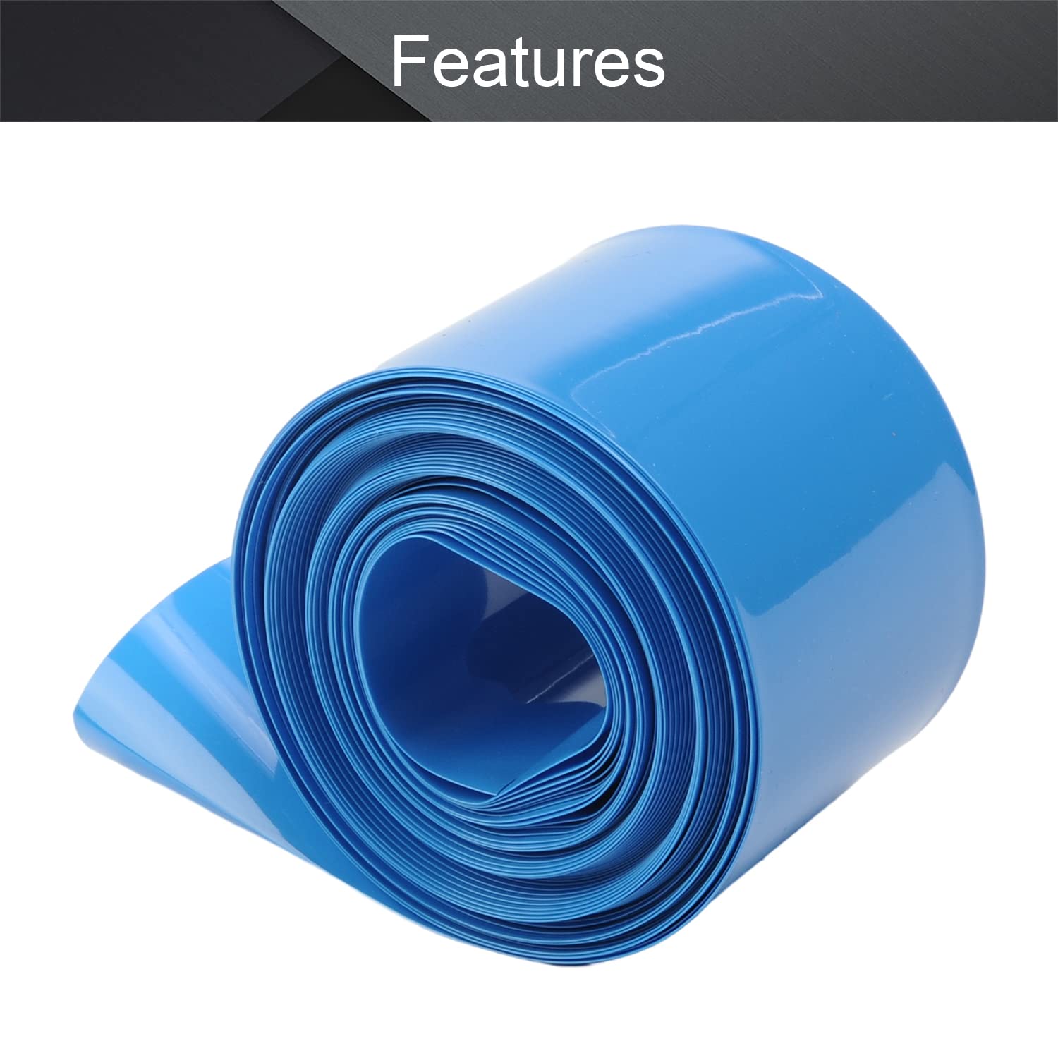 Othmro Kit Tubo Termorestringente In PVC Per Batterie 18650 - Larghezza 85 Mm, Lunghezza 2,5 M, Isolante 300V, Blu