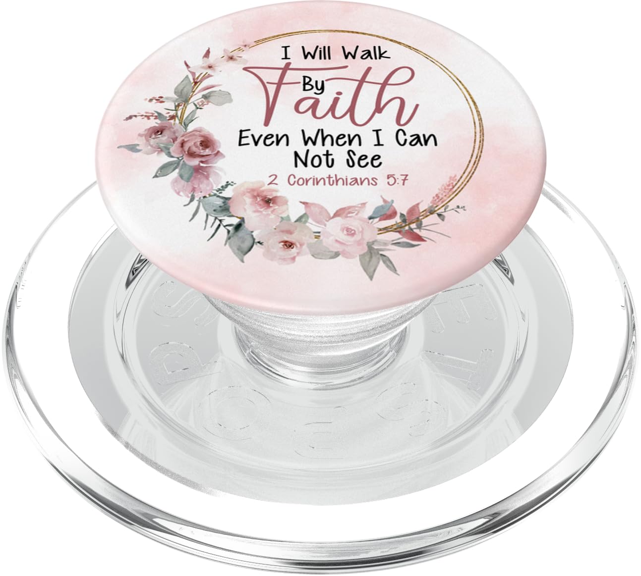 Inspirational Bible Verse Faith Jesus Aesthetic Christian PopSockets PopGrip for MagSafe