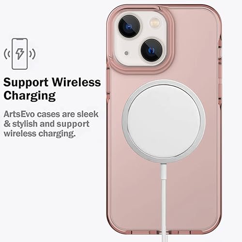 Miniatura 5 de ArtsEvo Funda diseñada para iPhone 15, protección contra caídas de 6.6 pies, funda protectora de cámara de cuerpo completo, color rosa cereza