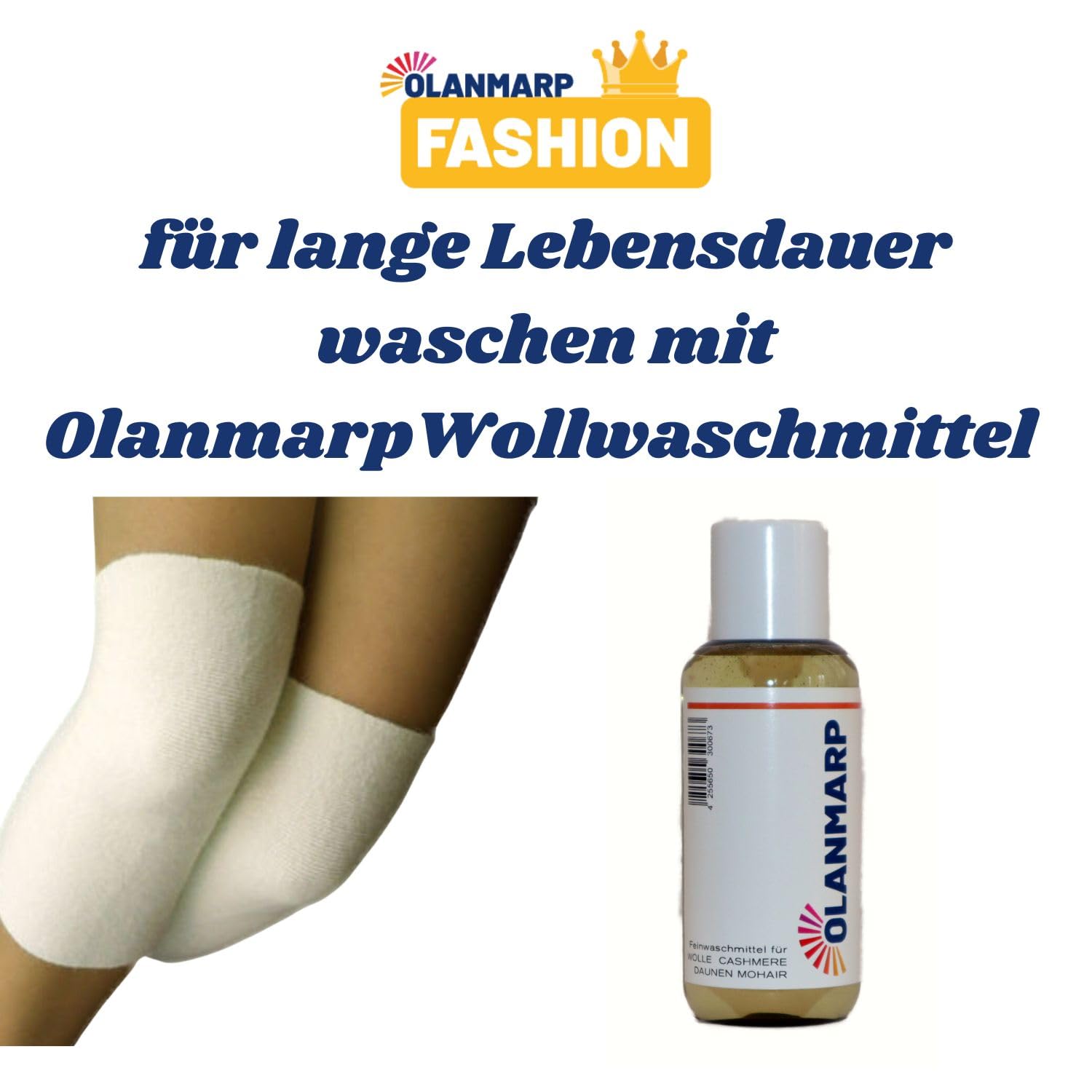 Fashion Angora Kniewärmer Paar Schmerzlinderung Weiß | Natürliche Angora-Wolle, wärmt und schützt Knie, Premium-Qualität, ideal bei Gelenkschmerzen