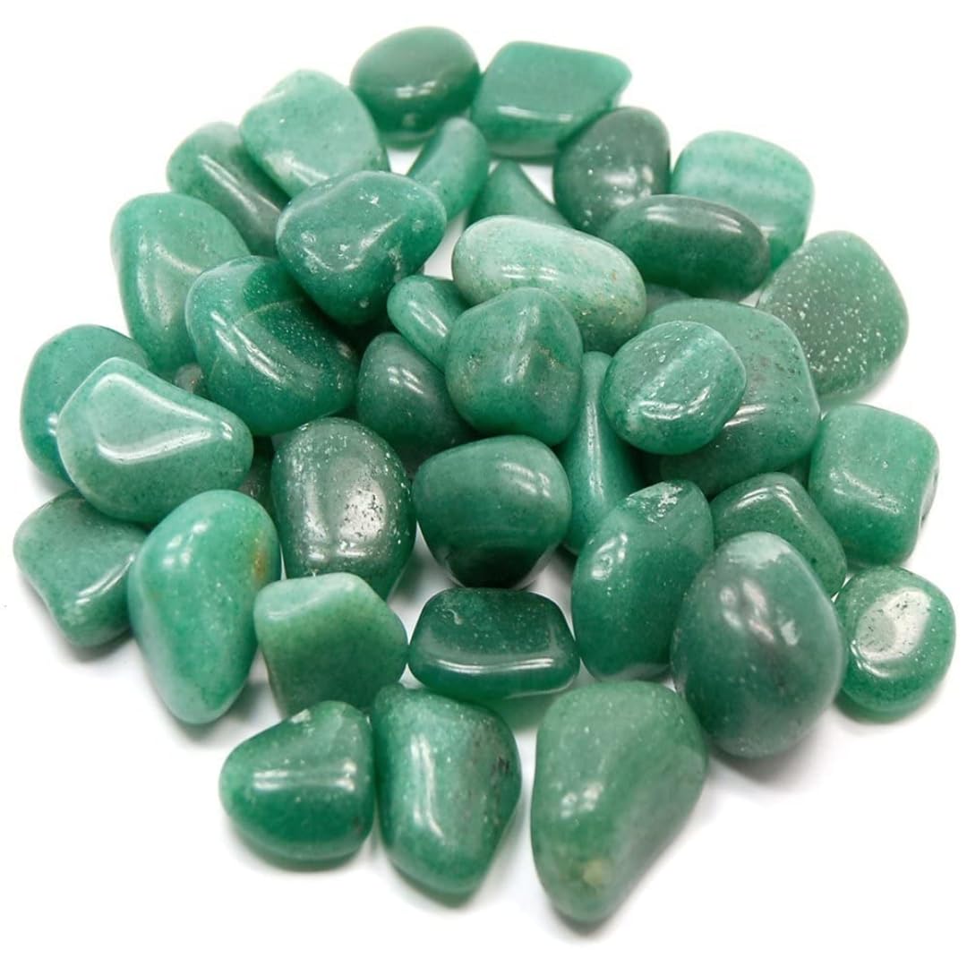 Crystal Divine Green Jade Chakra Healing Stones Crystal Tumble Stone for Vastu Item Decorative Items & Home Decor Items Crystal Showpieces for Feng Shui Office Decor Table Decor Meditation Item Gifts
