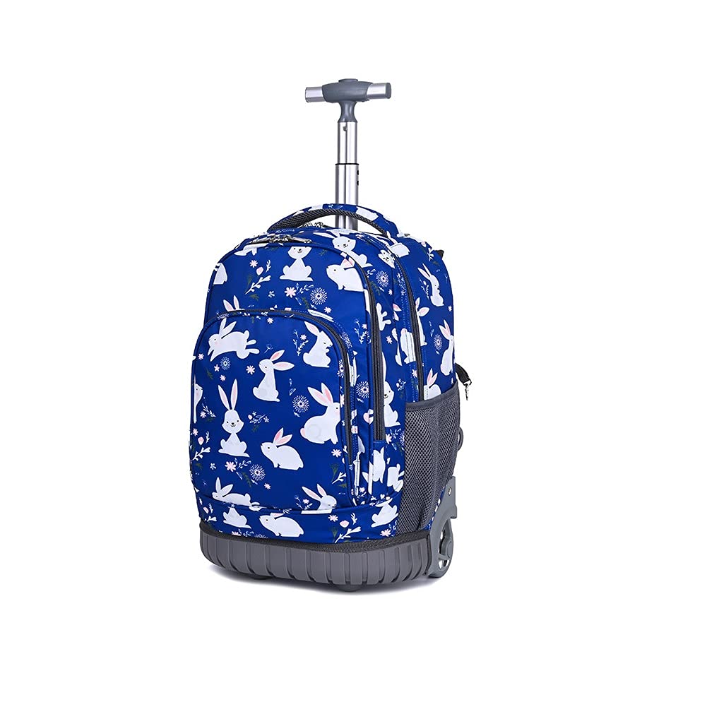 ANSIEDIOBackpacks Trolley Bag for Girls Boys, Primary School Bags Wheeled Backpack for Middle and High School Students