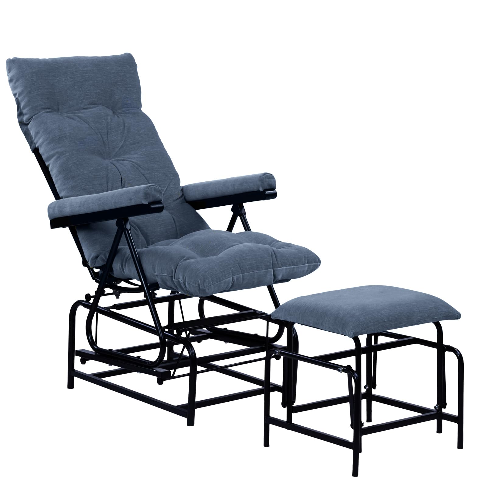 Spacecrafts Mild Steel Tubular Modern Style Sliding Easy Chair