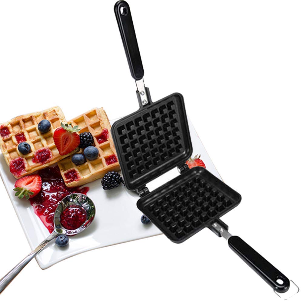 Máquina para Hacer gofres, Mini máquina para Hacer gofres de Relleno Profundo con Revestimiento Antiadherente de fácil Limpieza (11.8 * 5.7 * 1.2in)
