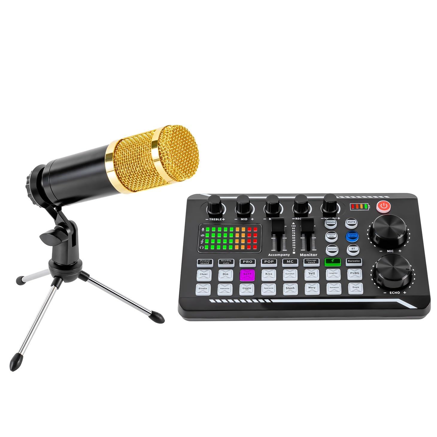 Podcast - Juego de micrófonos USB condensador de riñón para streaming/podcasting/grabación/mesa de mezclas de equipo de podcasting