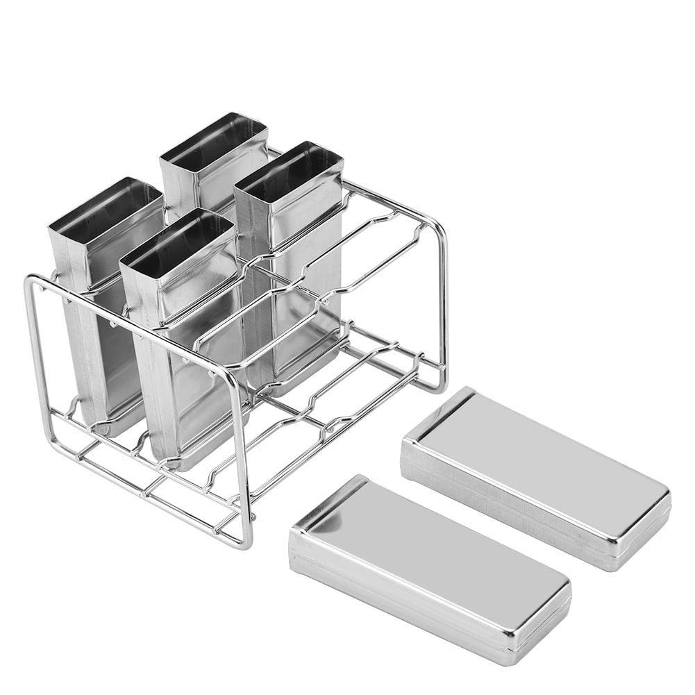 DIY Eismaschine Edelstahl Eis am Stiel Formen Eis Formen Kostenlose Eis am Stiel Form wiederverwendbare Easy Release Eismaschine(3#)