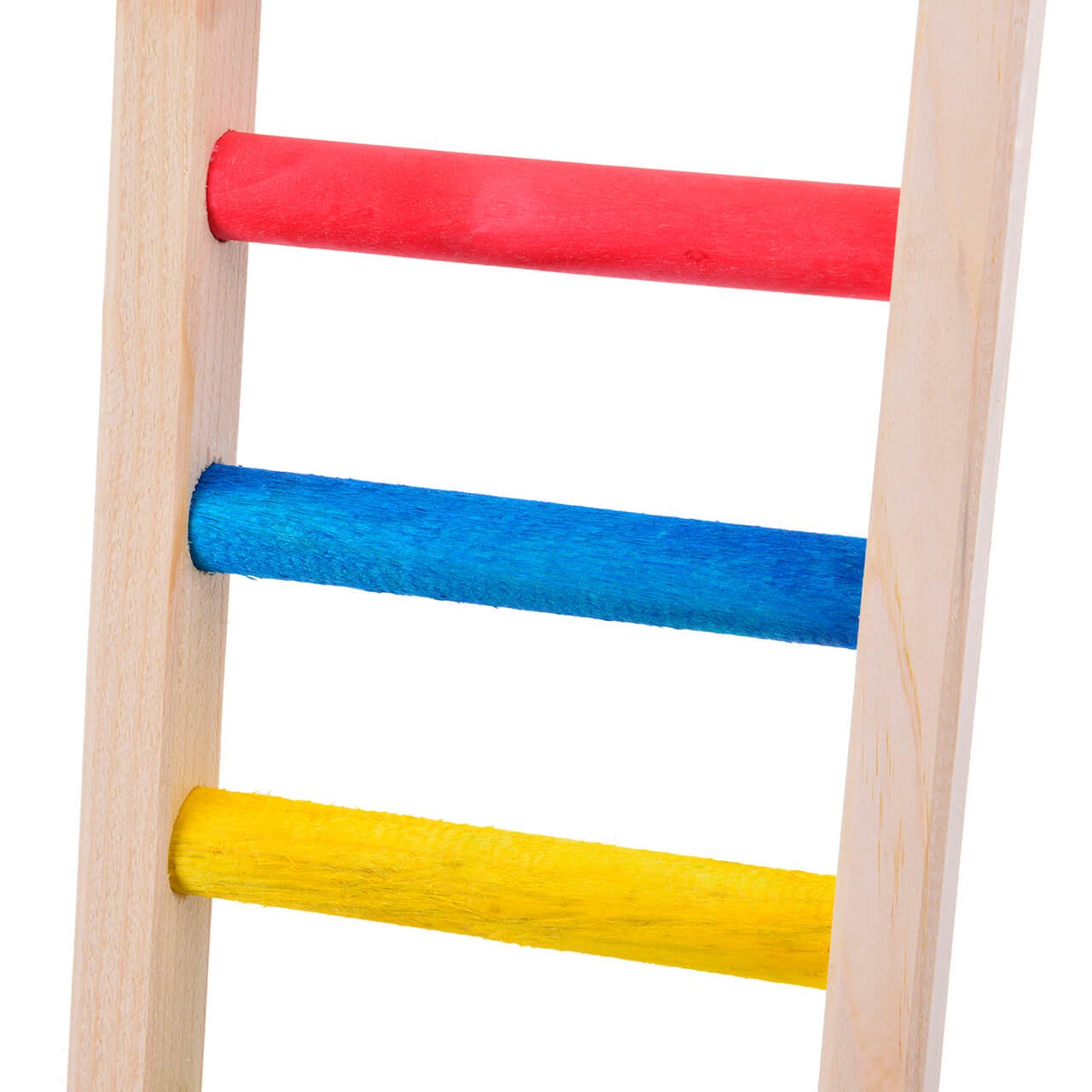 HappyBird | Holzleiter für Papageien - 120 cm | XXL Kletterleiter, Vogelleiter