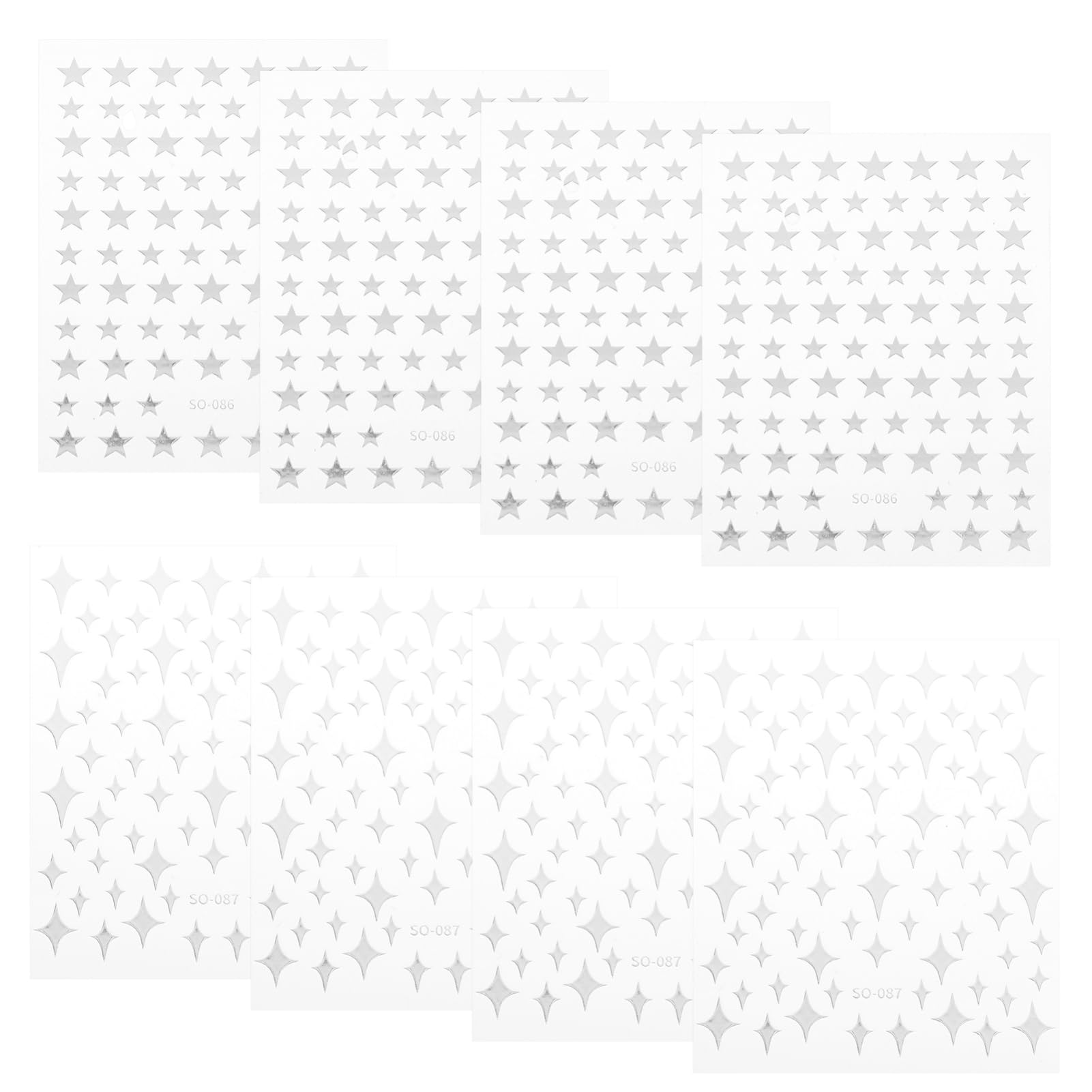 5 Set Adesivi Per Unghie Creativi E Stickers Per Decorazioni Manicure Facili Applicare Design Unico Per Nail Art Per Amiche E Appassionate Unghie 8 Fogli*5
