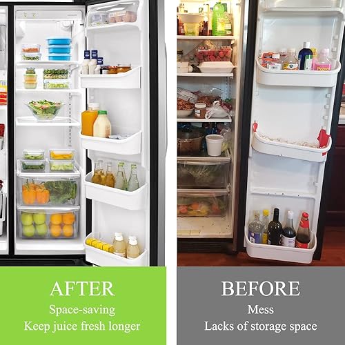 Miniatura 2 de 240356401 y 240323001 Contenedor de estante de puerta para refrigerador Frigidaire FFHS2622MSJ FRS6LR5EB2 FGHS2644KF2 FRS6R4EW2 FFSS2614QS6A