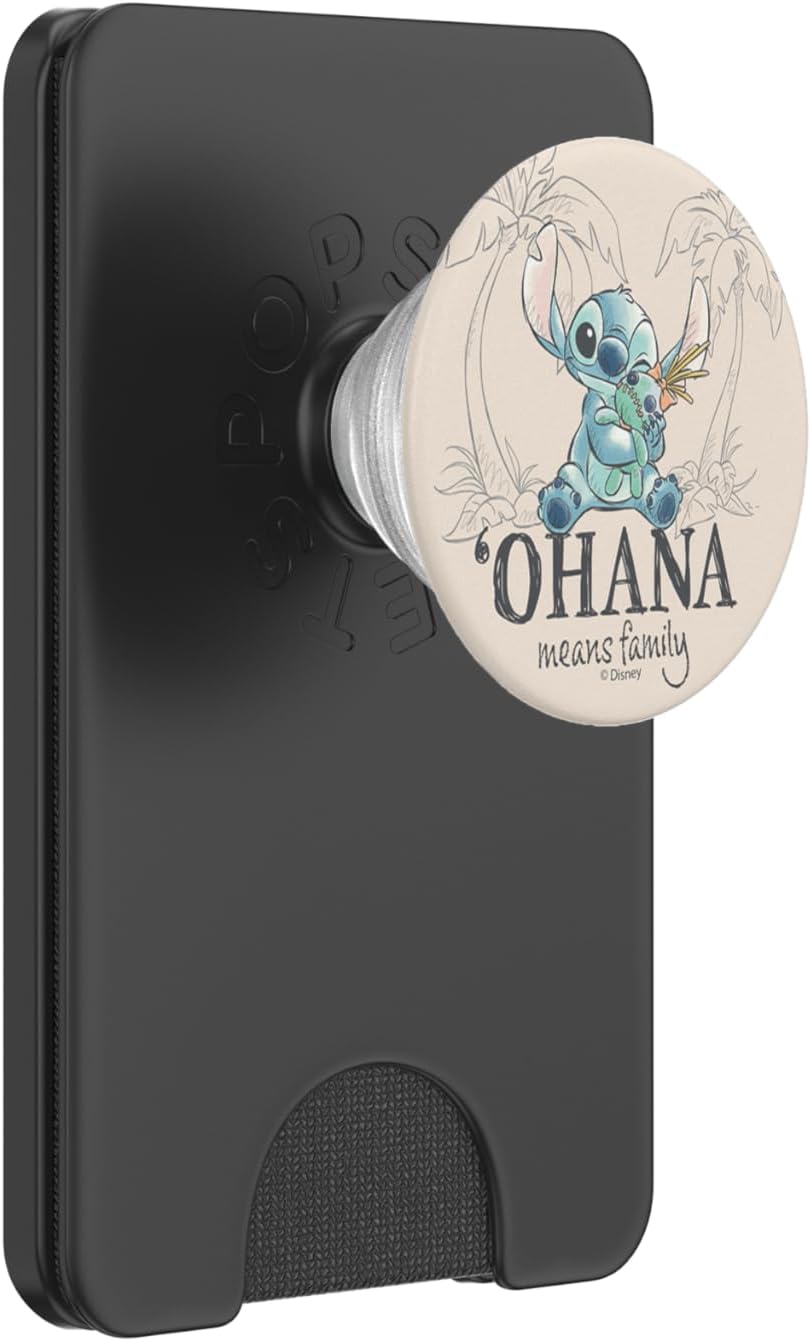 Disney Lilo & Stitch Ohana Means Family Sketch Logo PopSockets PopGrip for MagSafe