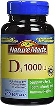 Nature Made Vitamin D3 1000 IU, 300 Tablets