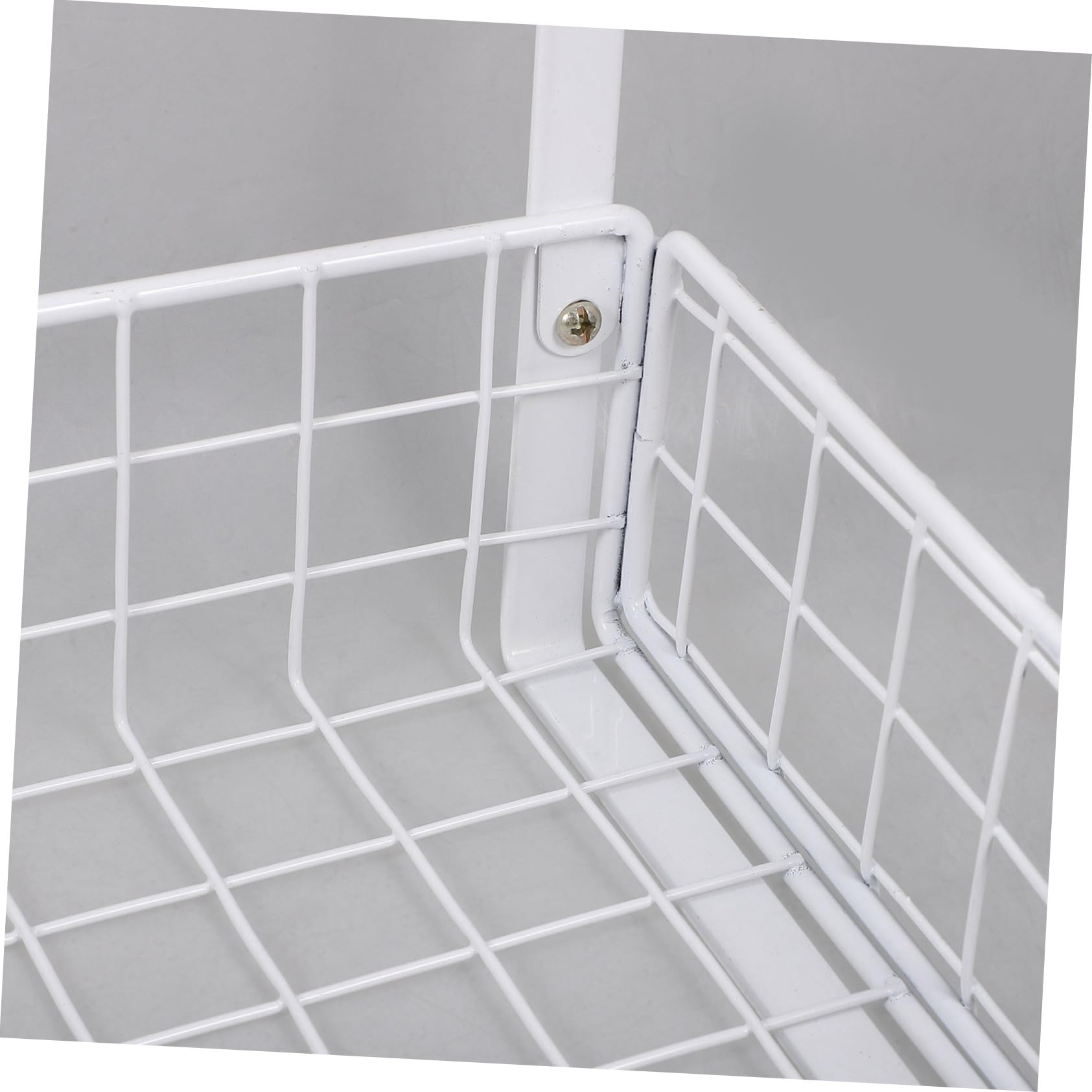 ABOOFAN Organisateur de Câbles sous Bureau Blanc en Fer, Panier de Rangement Réutilisable pour Gestion des Câbles, pour Bureau et Espace sous Table