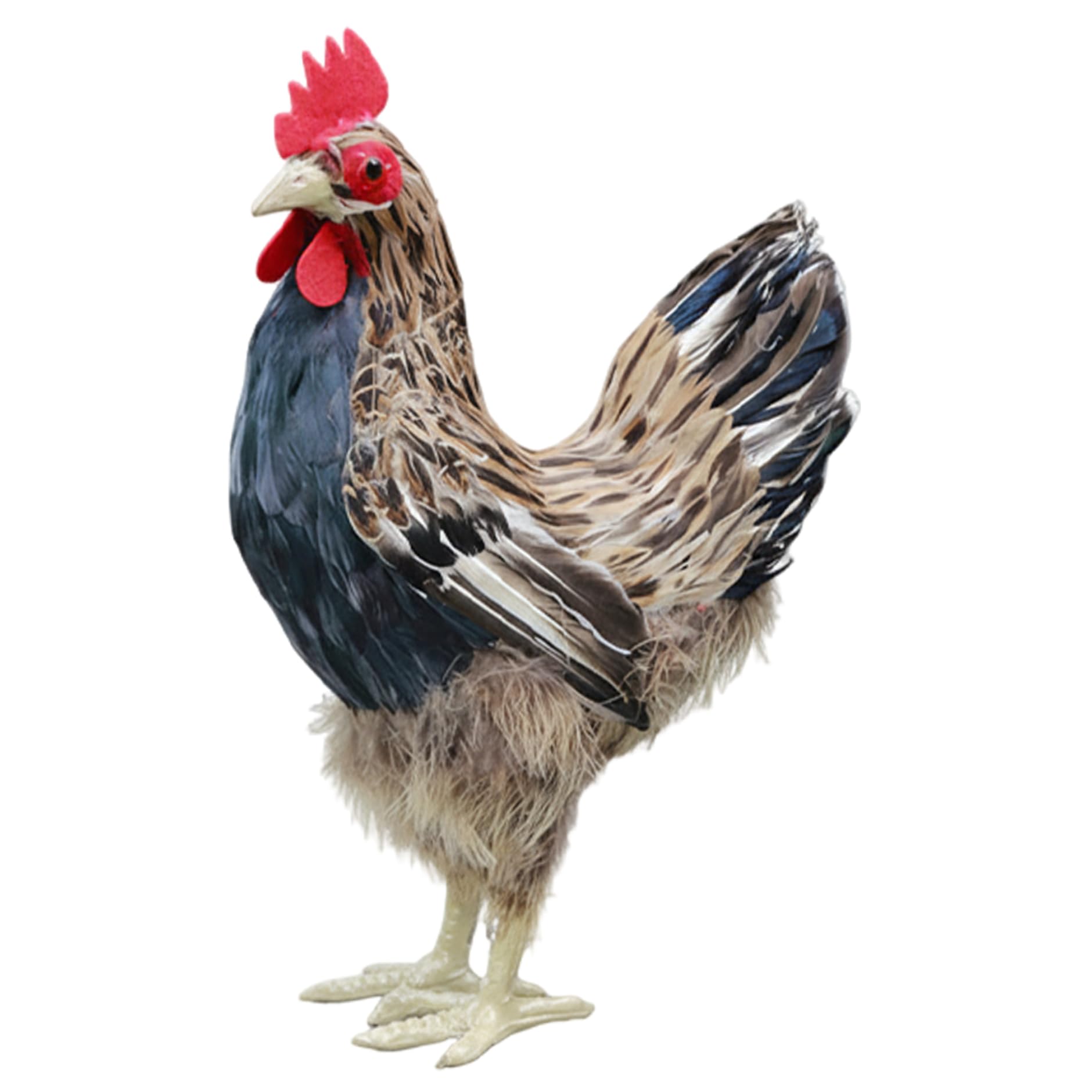 AwnsIMfreien Chicken Figurine, Realistic Chicken Statue for Home and Garden Decor, Large Brown Hen Sculpture, 23 * 15 * 34cm, Realistic