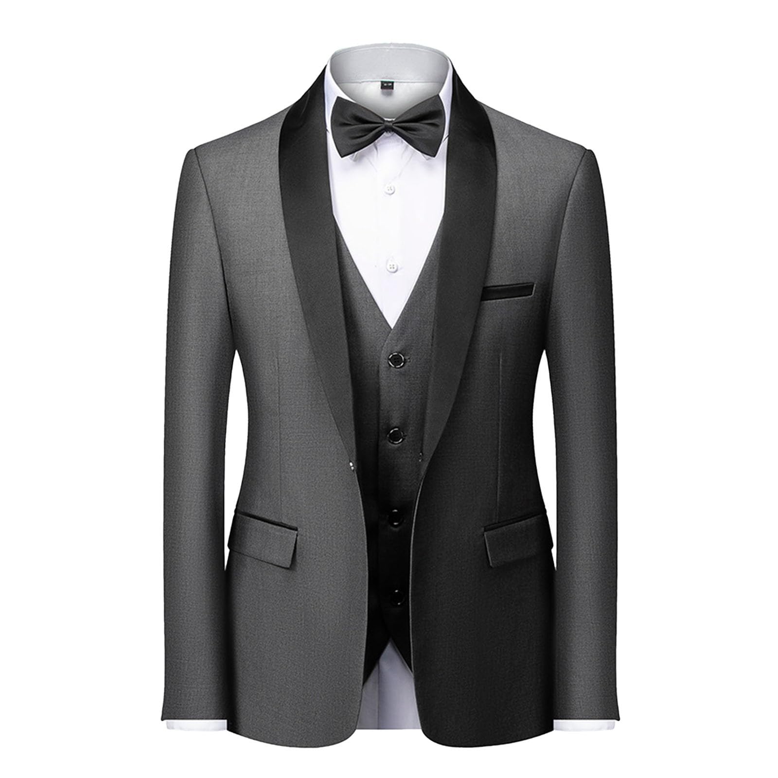 Boxeur Casual da Uomo d'Affari Nuovo Abito da Sposo da Sposa, Cappotto, Pantaloni, Gilet, Set di Tre Pezzi K99