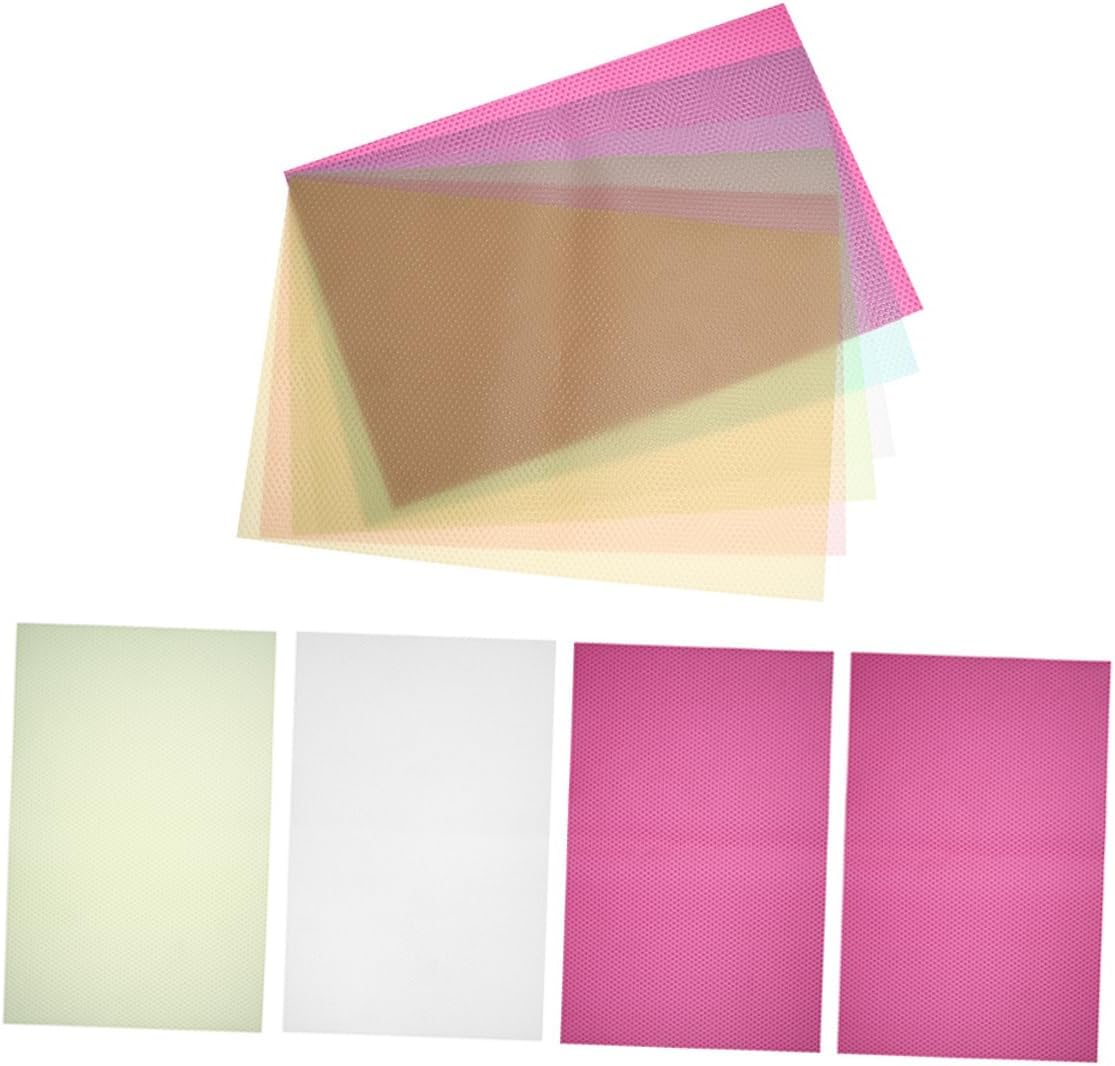 10pcs Mats Home Cupboard Mats Washable Fridge Organizer Kitchen Refrigerator Pads Non-Sticky