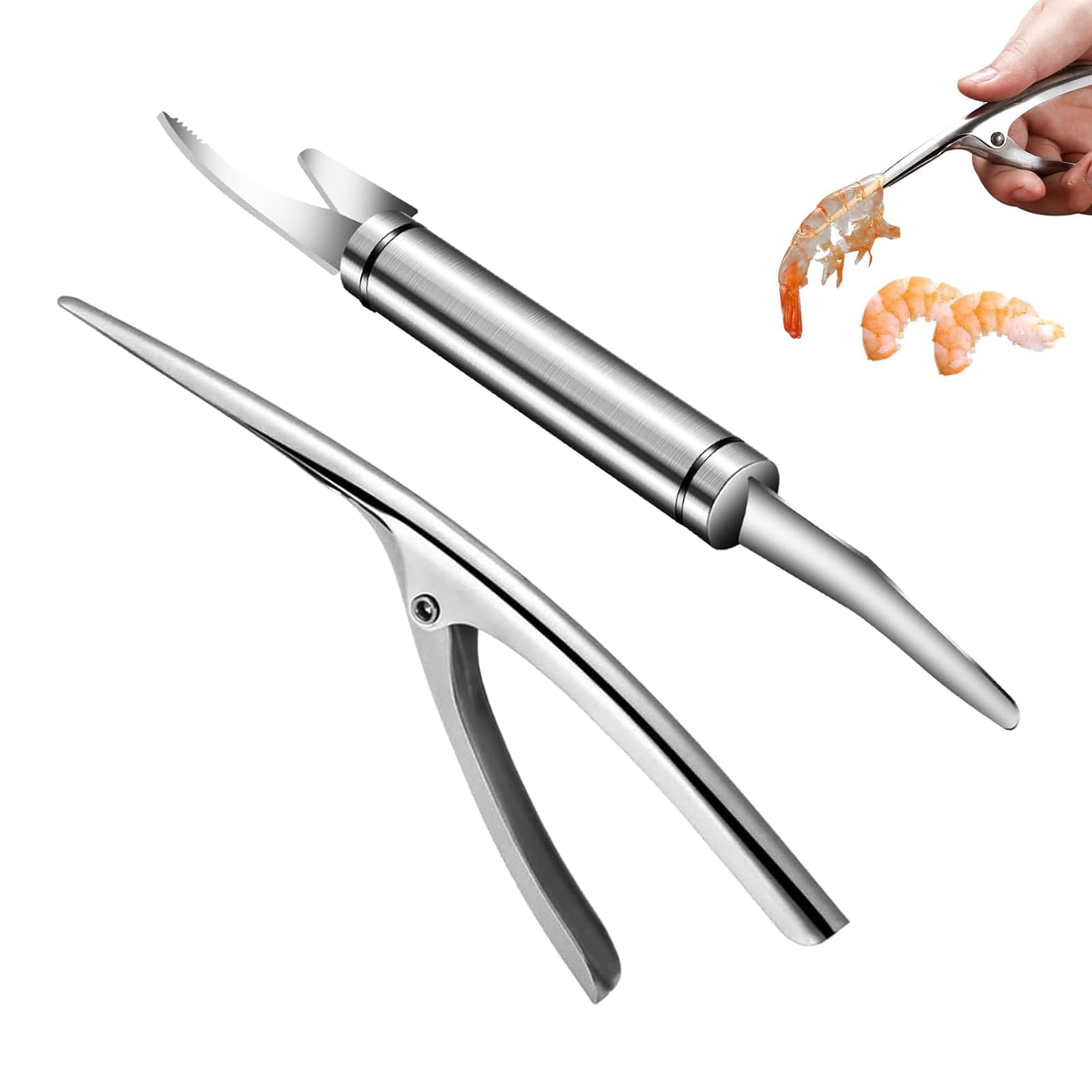 Shrimp Line Knife,Pelador de Gambas y Langostinos,5 In 1 Multifunctional Shrimp Like Fish Maw Knife,Cuchillos Multiusos Línea Camarones,Herramienta de Cocina Esencial