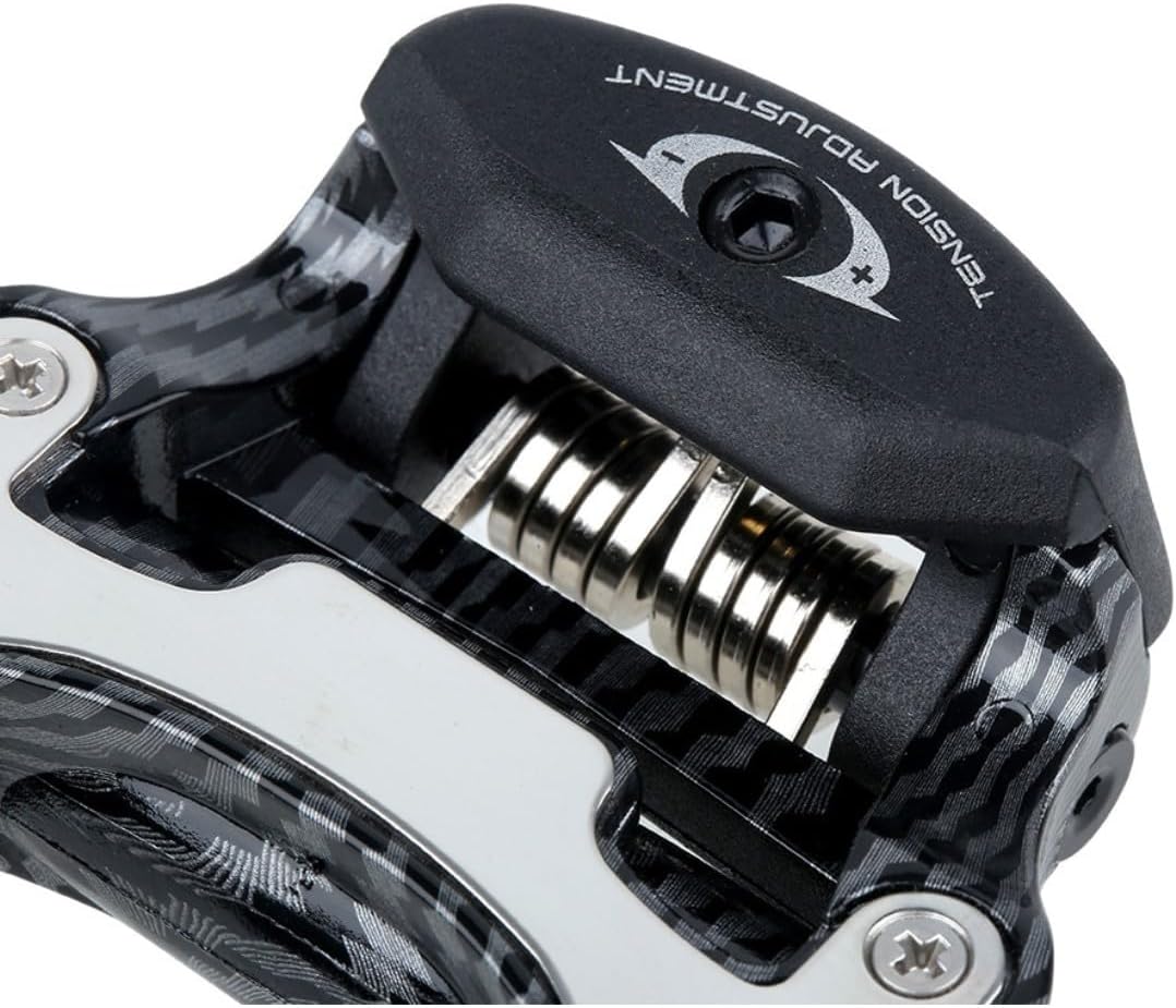 Road Bike Bicycle Pedals, Carbon Fiber Bike Light Bearings Pedals SPD KEO Self-Locking Compatible with KEO Grip Cycling Cleats Pedals