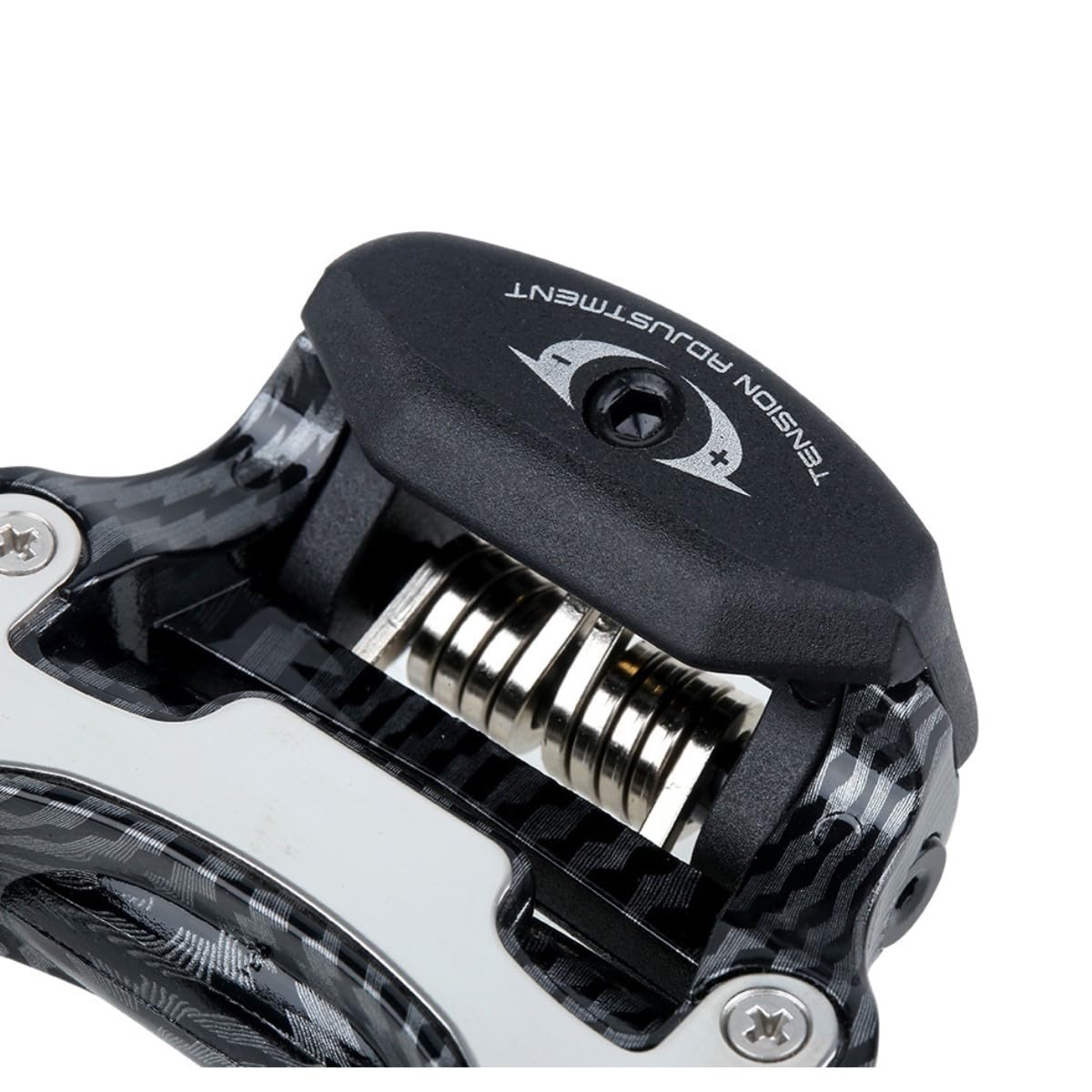 Pedali per Bicicletta in Fibra di Carbonio - Compatibili con KEO Grip per Bici da Strada - Tacchetti per Ciclismo
