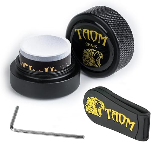 Vista 97 de TAOM - Soporte para tiza de piscina, herramienta práctica redonda, accesorios de billar, mini estuche magnético para tizas, contenedor de caja
