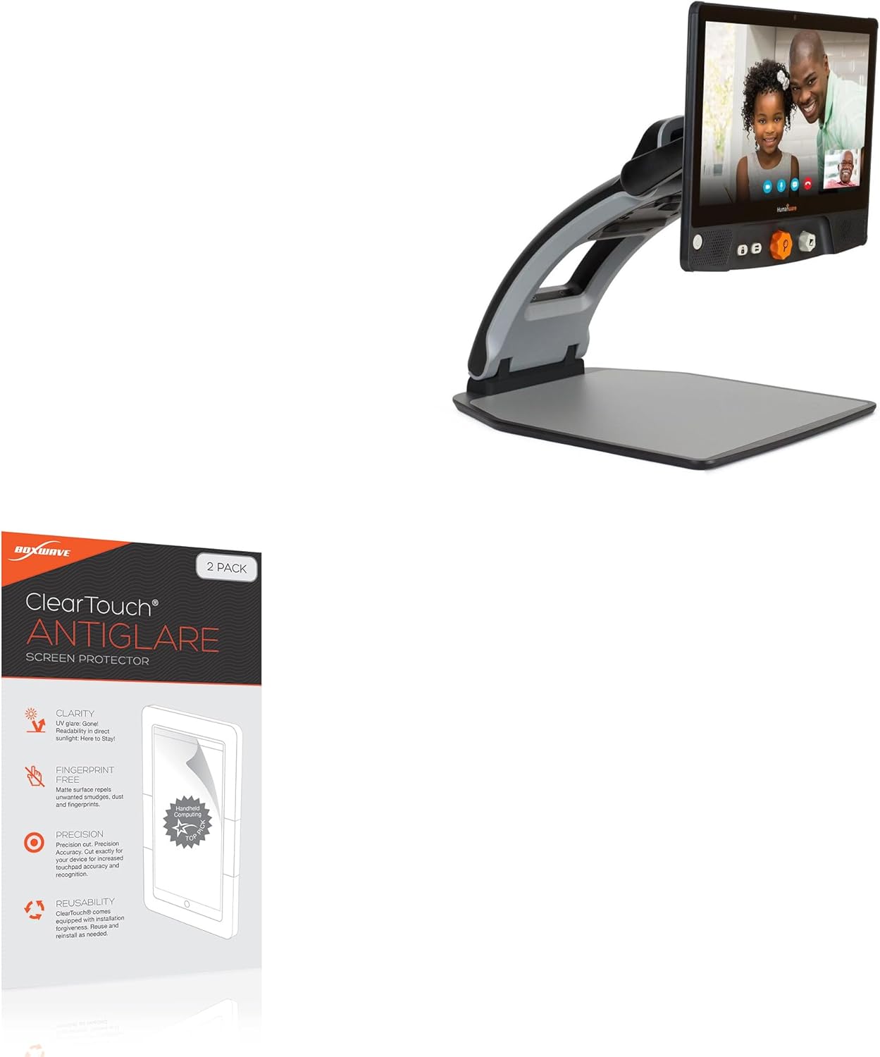 BoxWave Screen Protector Compatible with Humanware Reveal 16i - ClearTouch Anti-Glare (2-Pack), Anti-Fingerprint Matte Film Skin