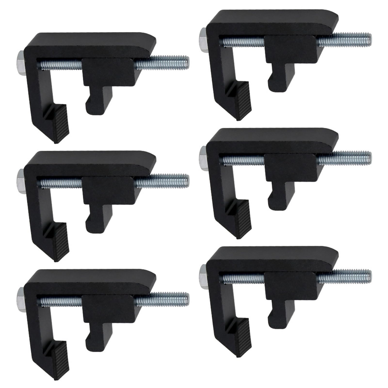 Hsioluted 6 Pack Truck Accessories Heavy Duty Clamp Mounting Clamp Utility Track Mount Clamps Easy Installation Easy Install Set